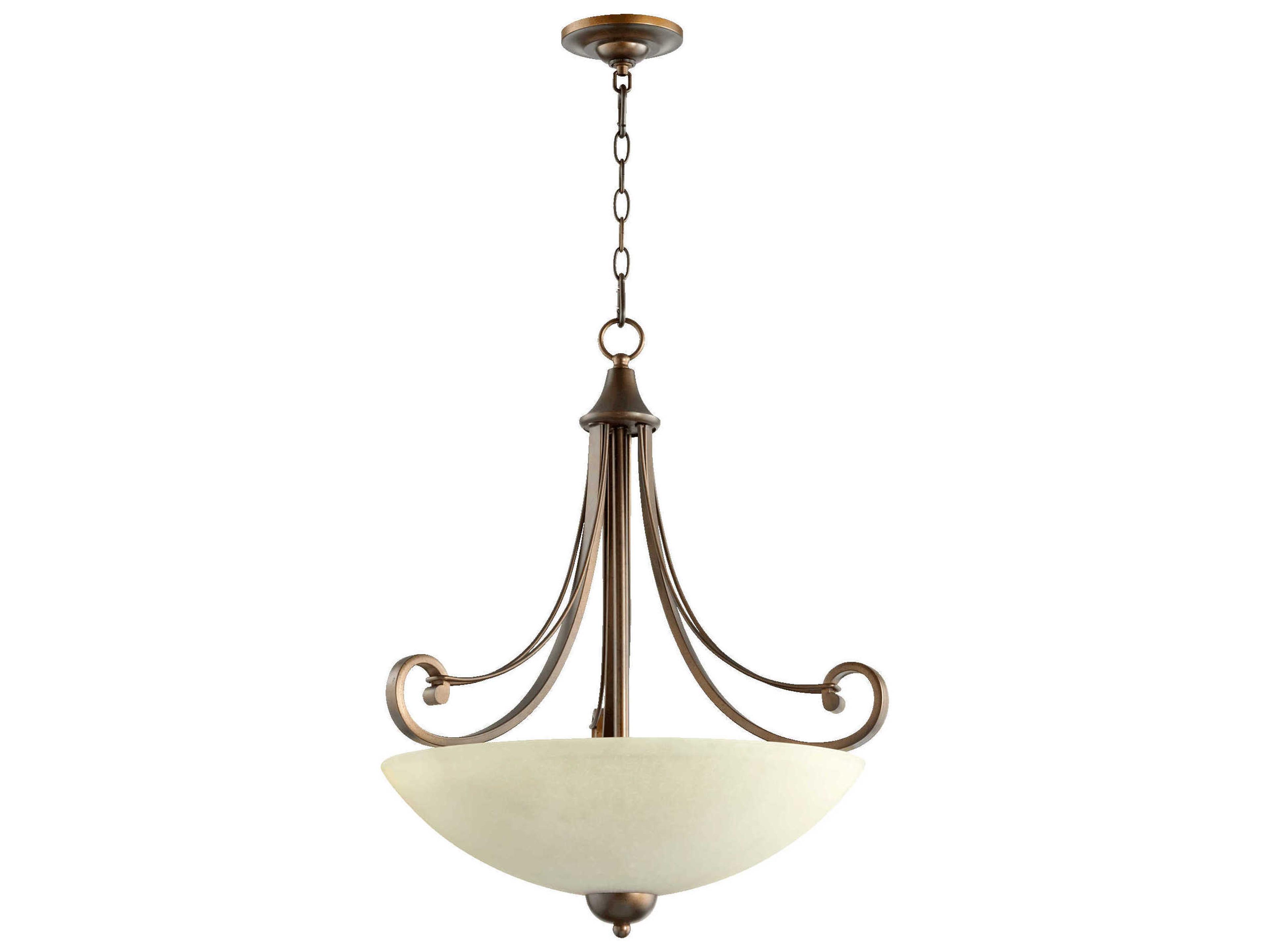 Lariat 4-Light Oiled Bronze Traditional Bowl Pendant