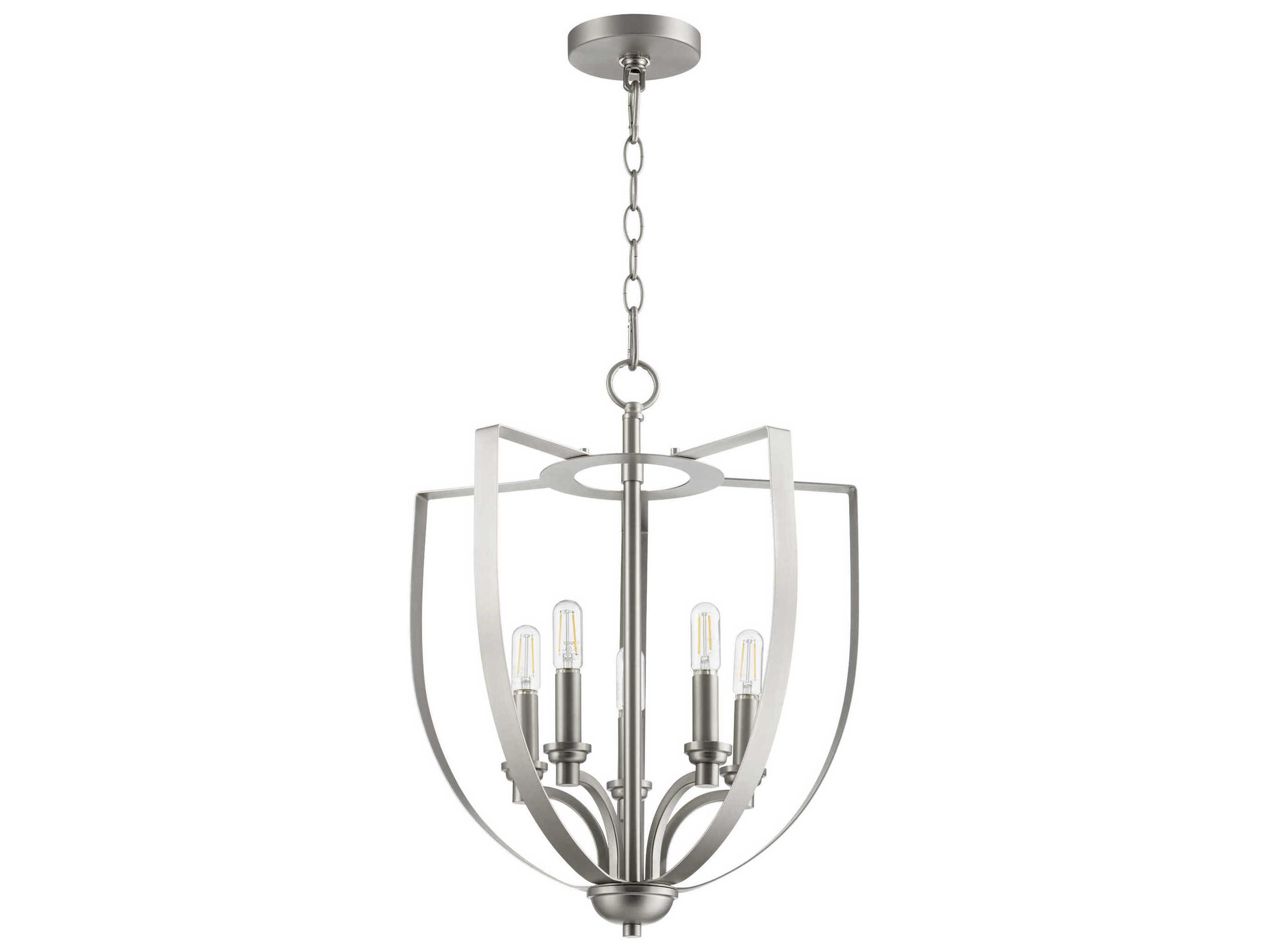 Dakota 5-Light Satin Nickel Pendant
