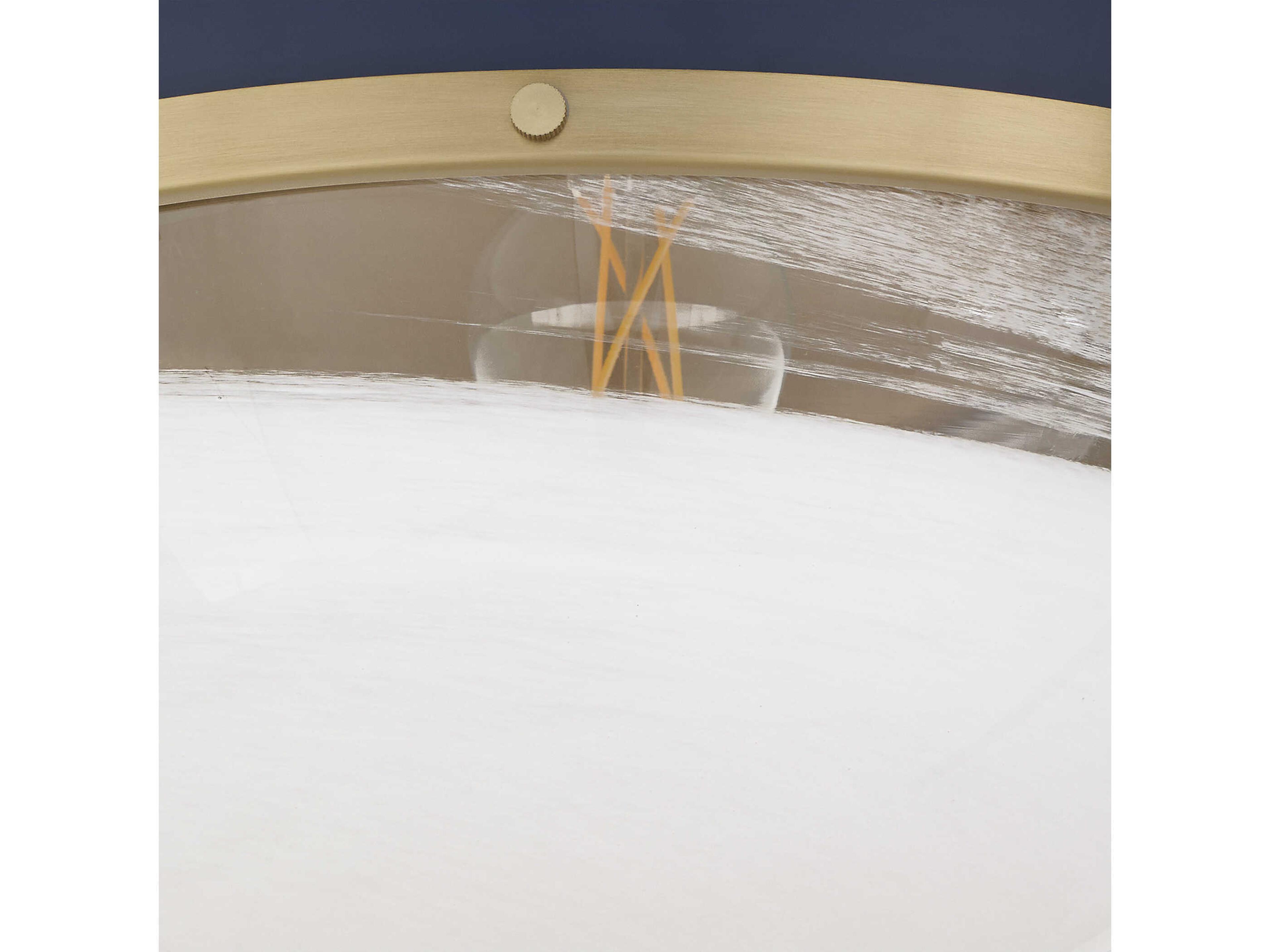 Quorum 1-Light Blue Aged Brass Globe Pendant