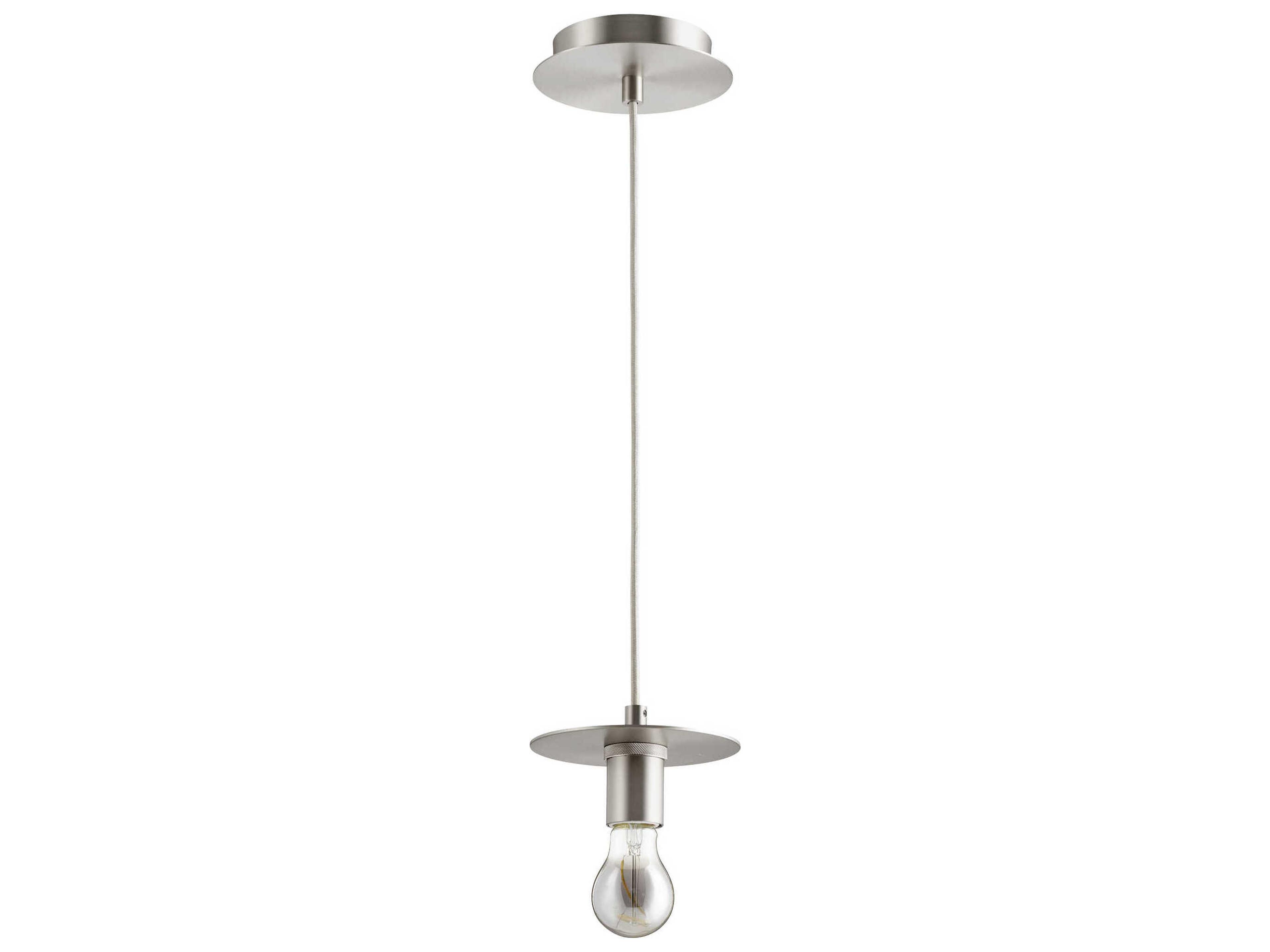 1-Light Satin Nickel Mini Pendant