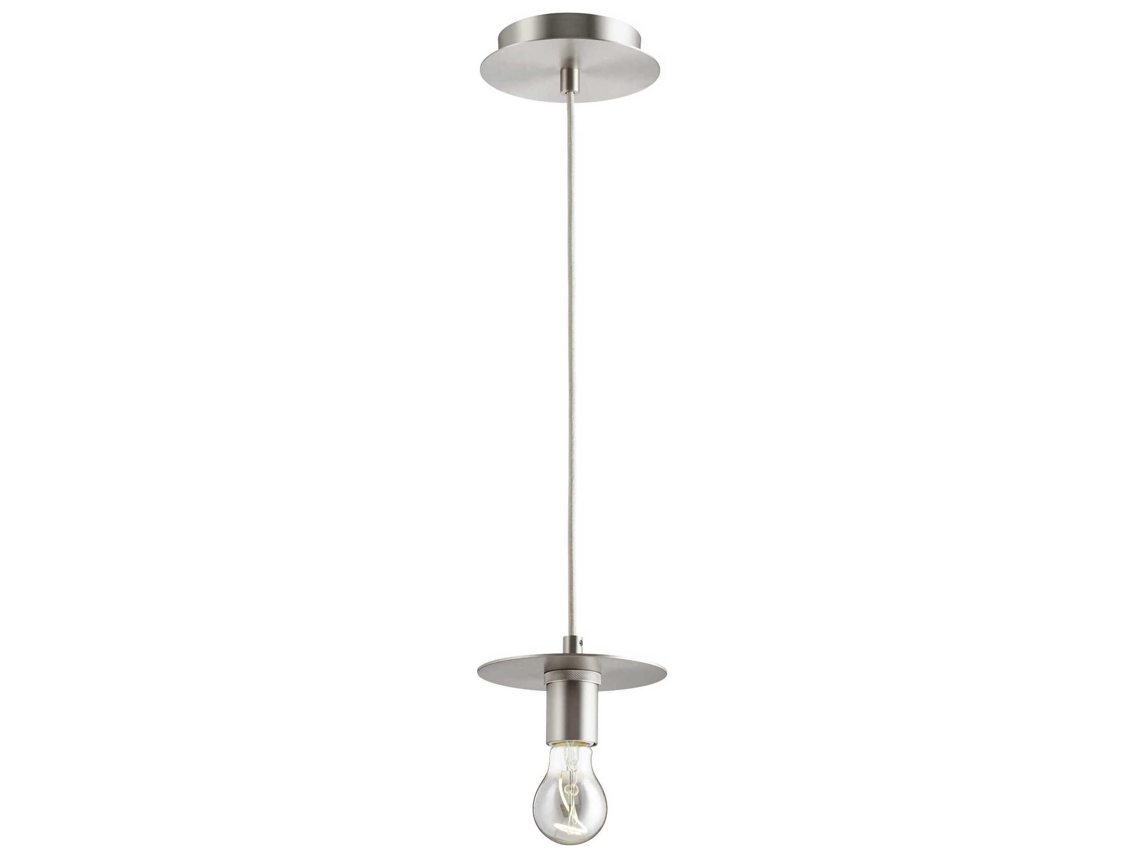 Quorum 1-Light Satin Nickel Mini Pendant