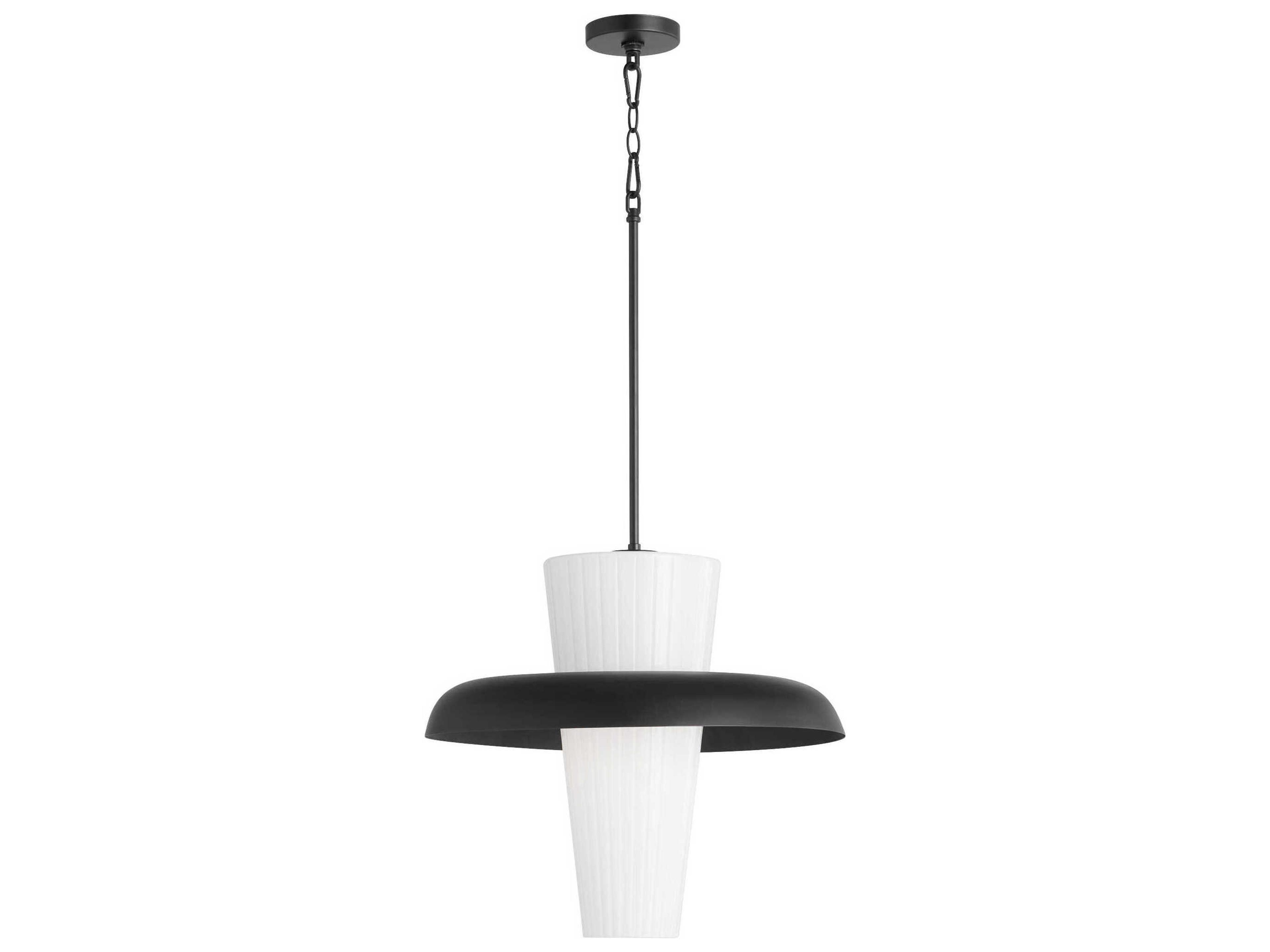 Mallory 1-Light Matte Black Pendant