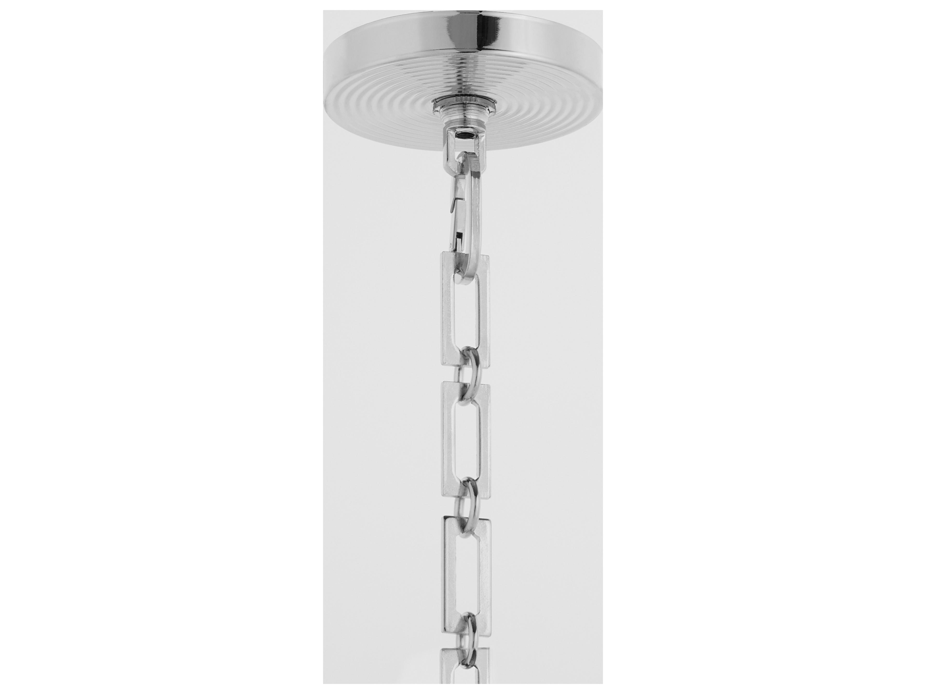 Quorum Belinder 6-Light Chrome Drum Pendant
