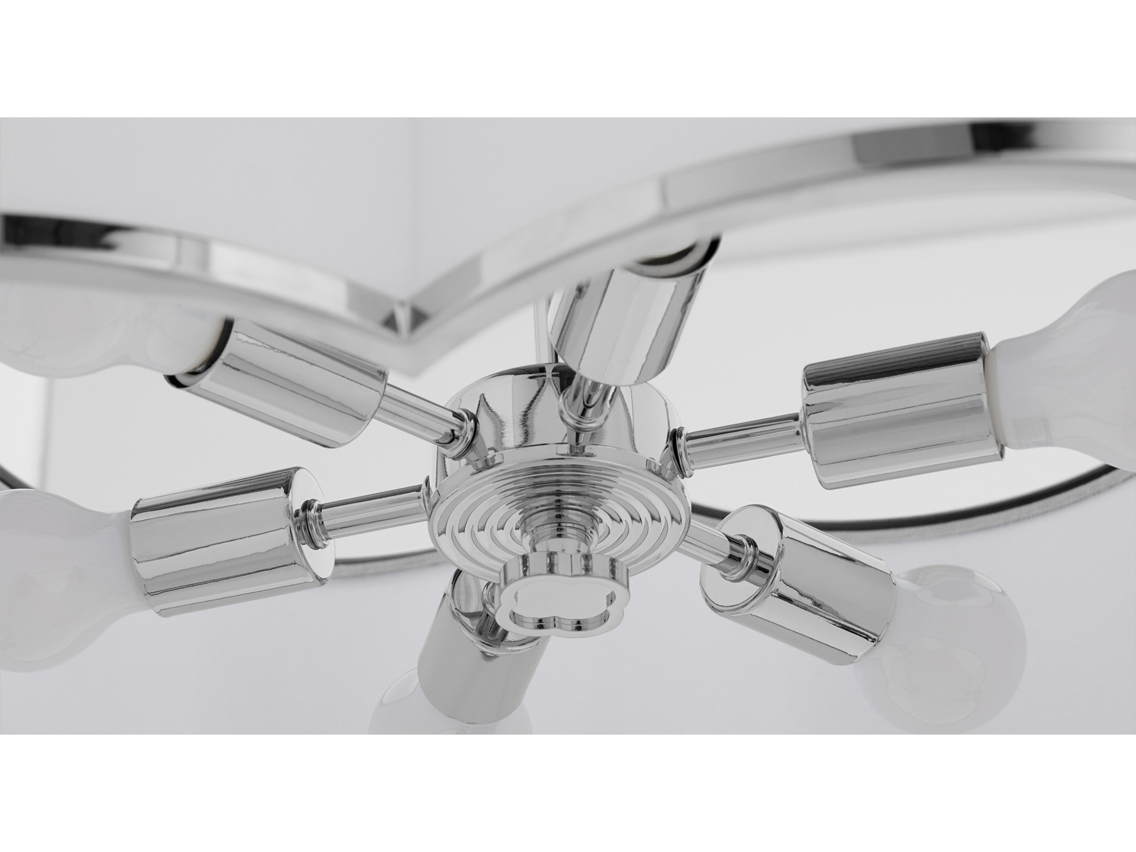 Quorum Belinder 6-Light Chrome Drum Pendant