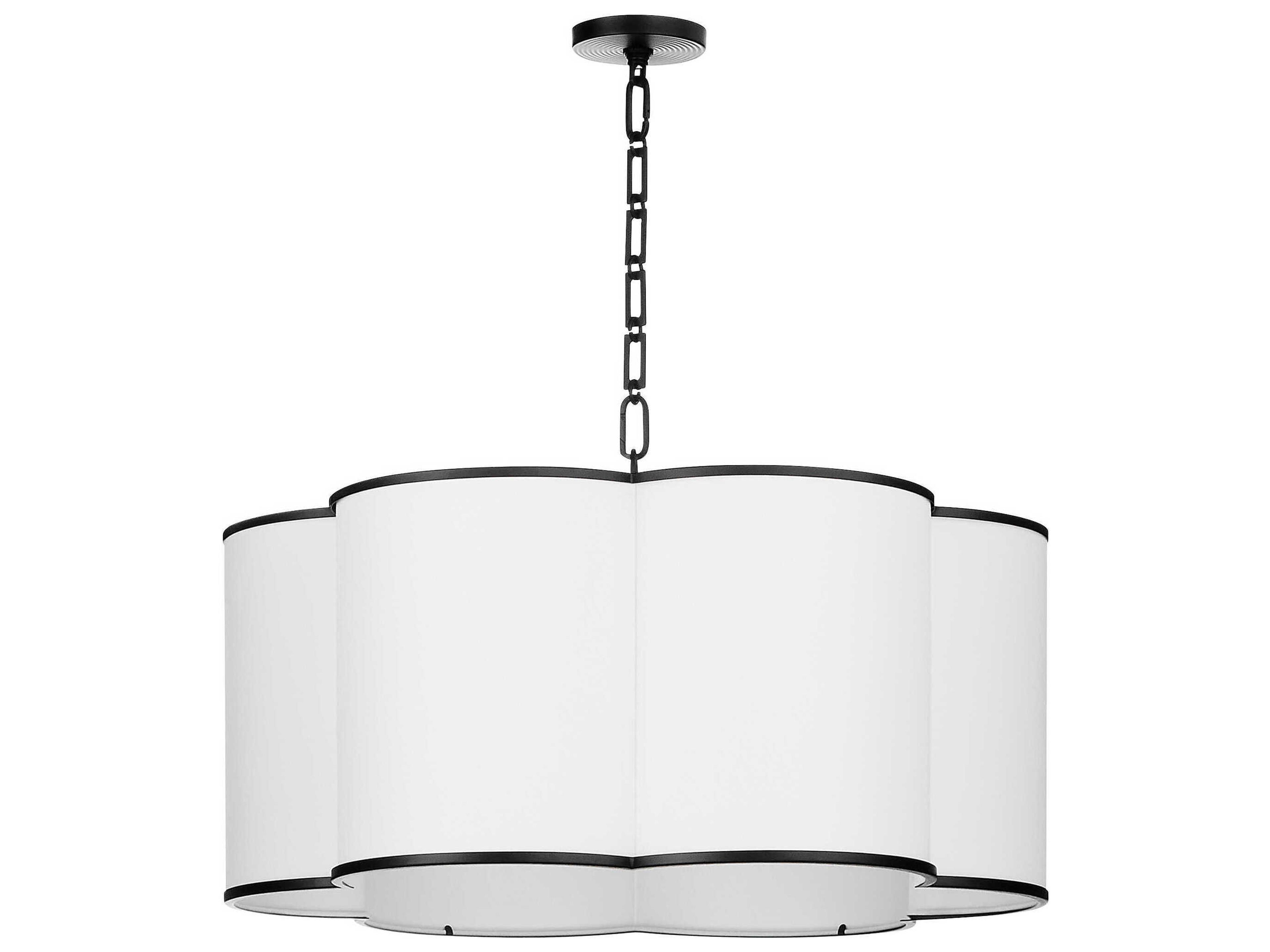 Belinder 6-Light Matte Black Pendant