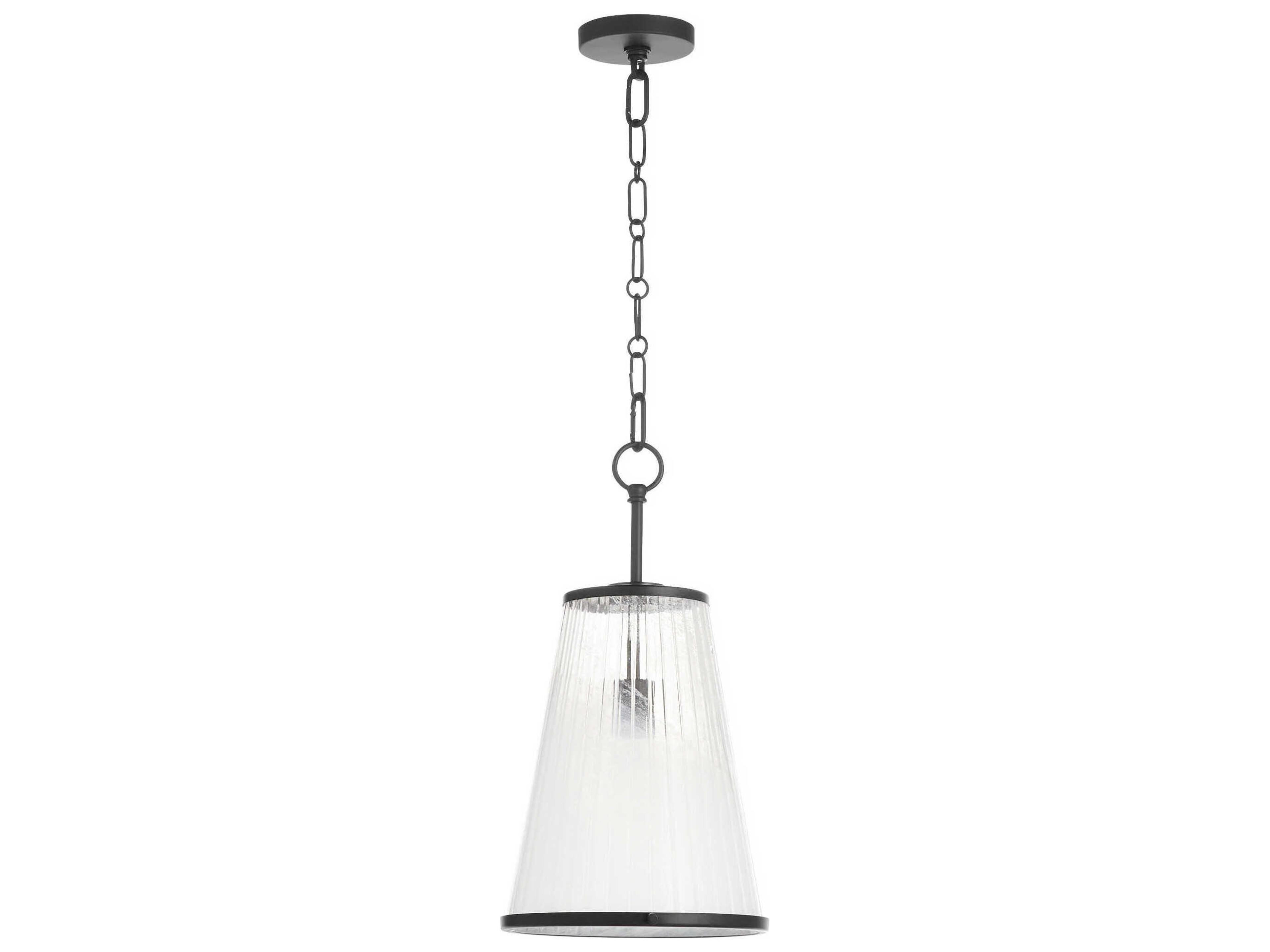 Providence 1-Light Matte Black Drum Pendant