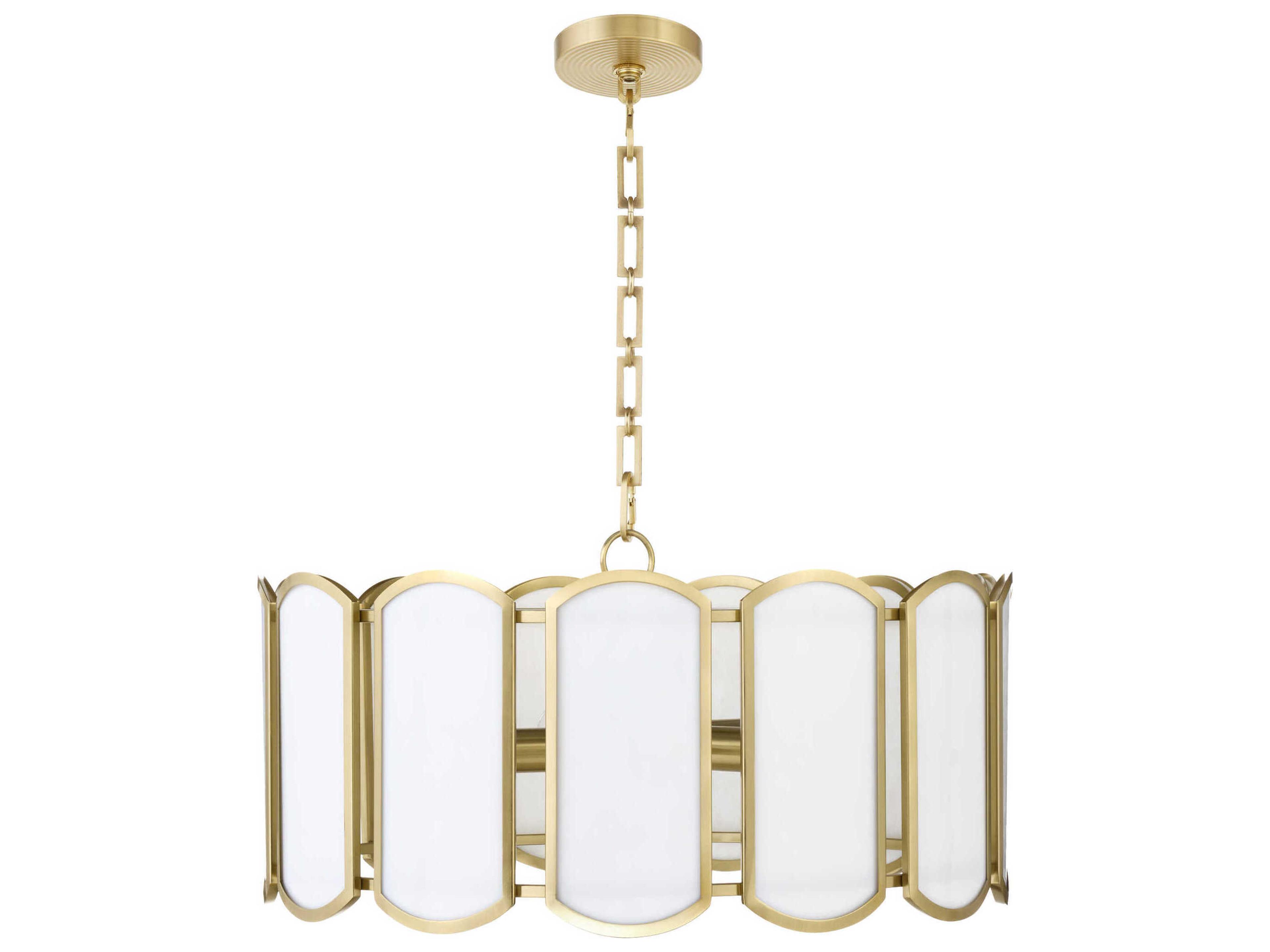 Belleview 5-Light Aged Brass Pendant