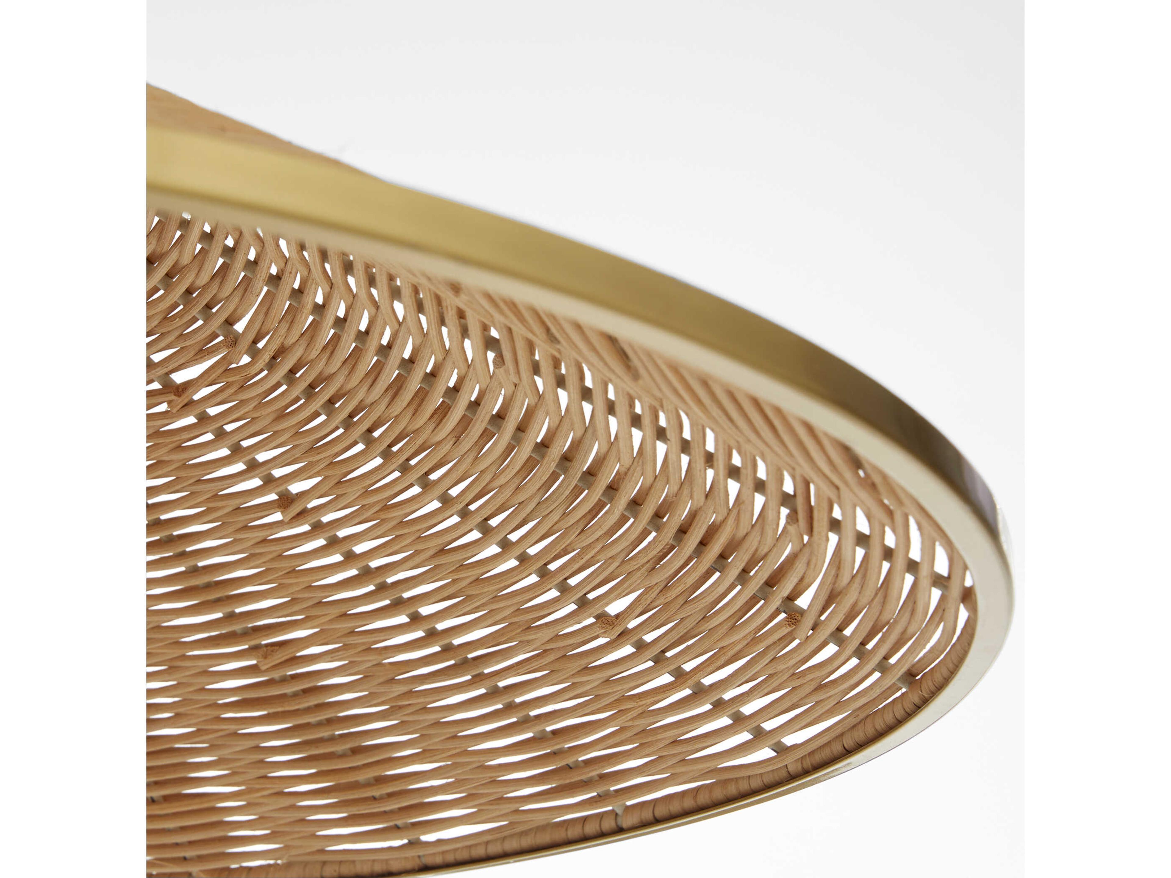 Quorum Cona 3-Light Aged Brass Pendant