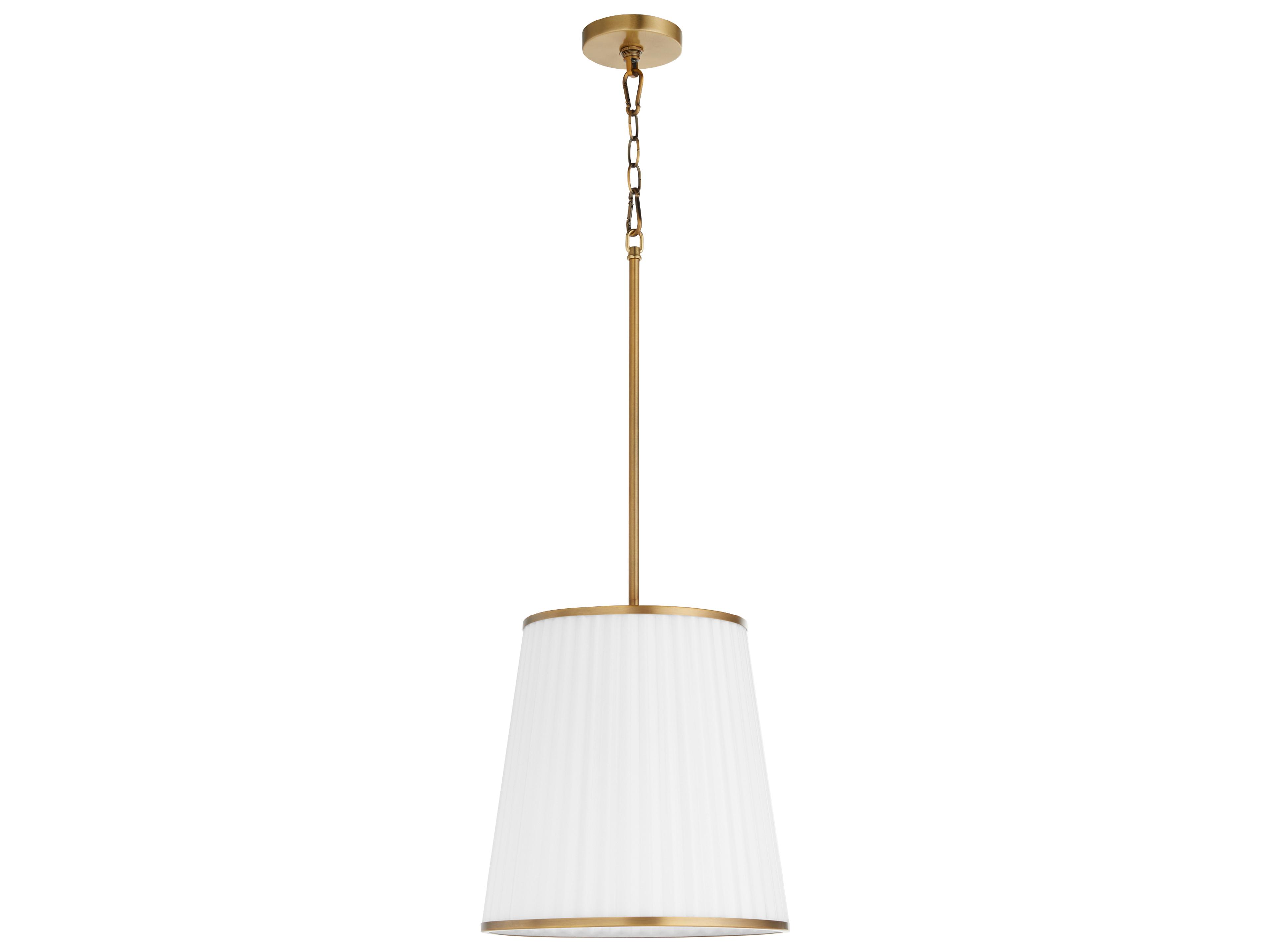 Marlon 3-Light Brushed Brass Empire Pendant