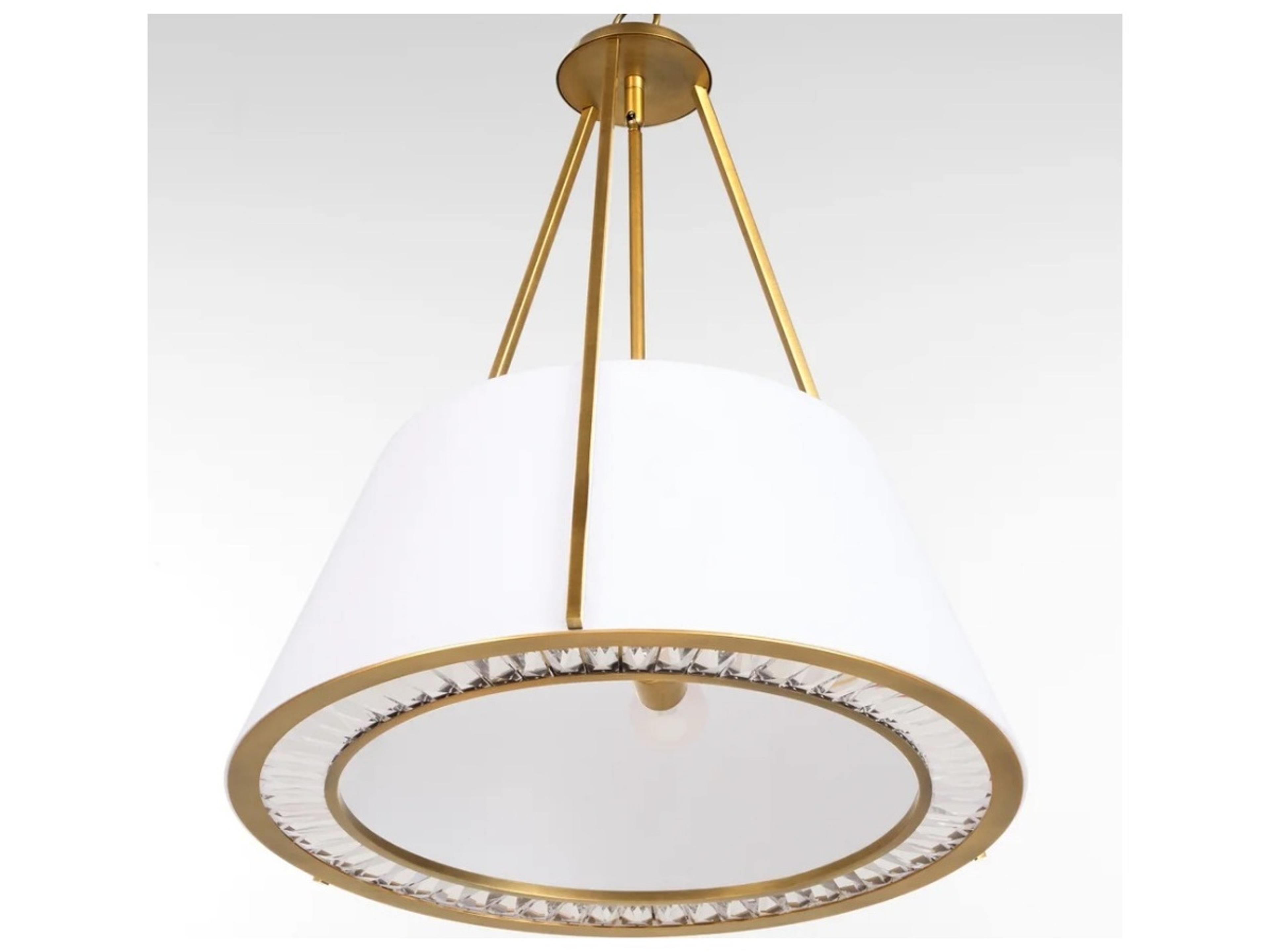 Quorum Gorham 4-Light Brushed Brass Empire Pendant