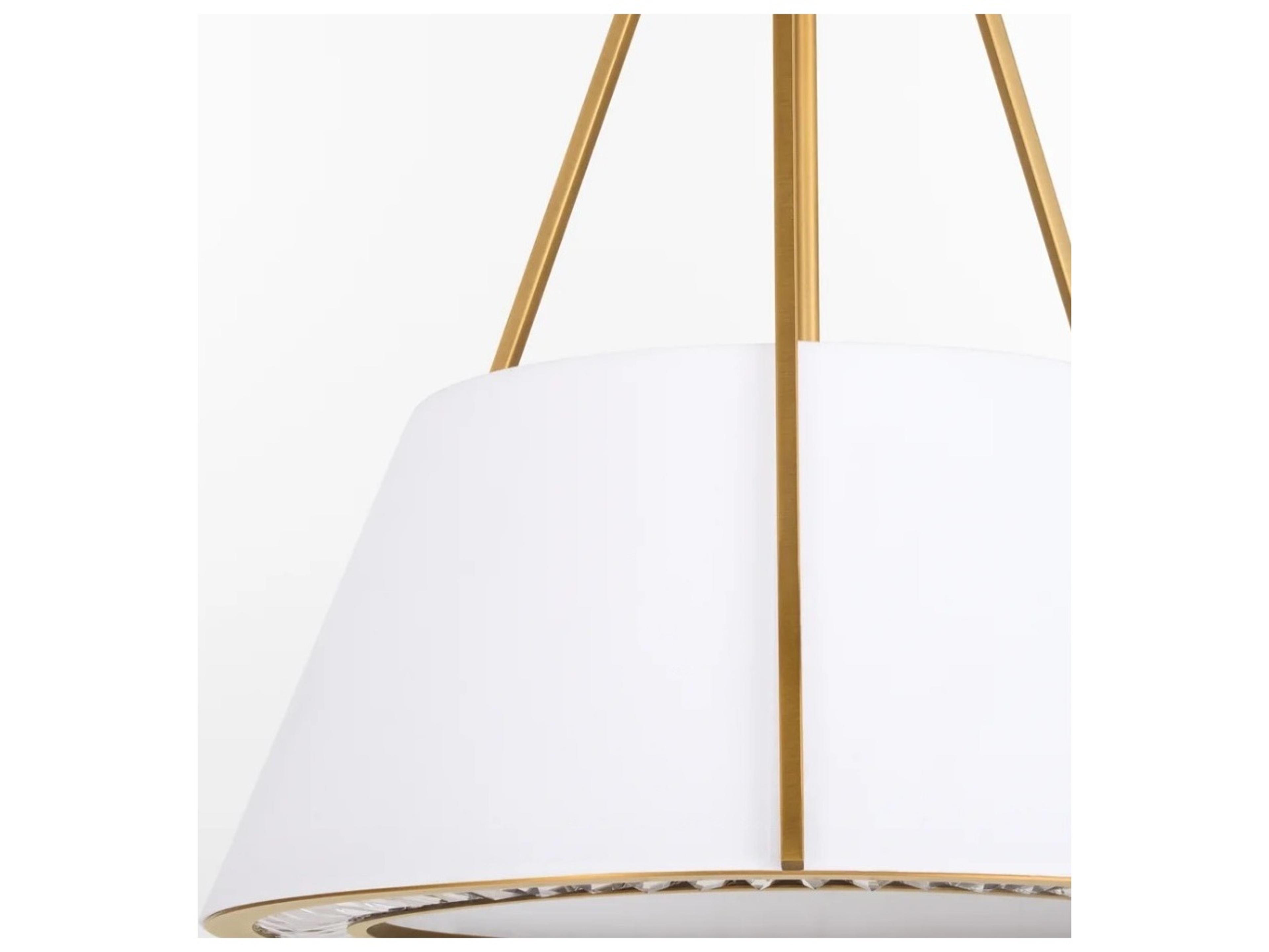Quorum Gorham 4-Light Brushed Brass Empire Pendant