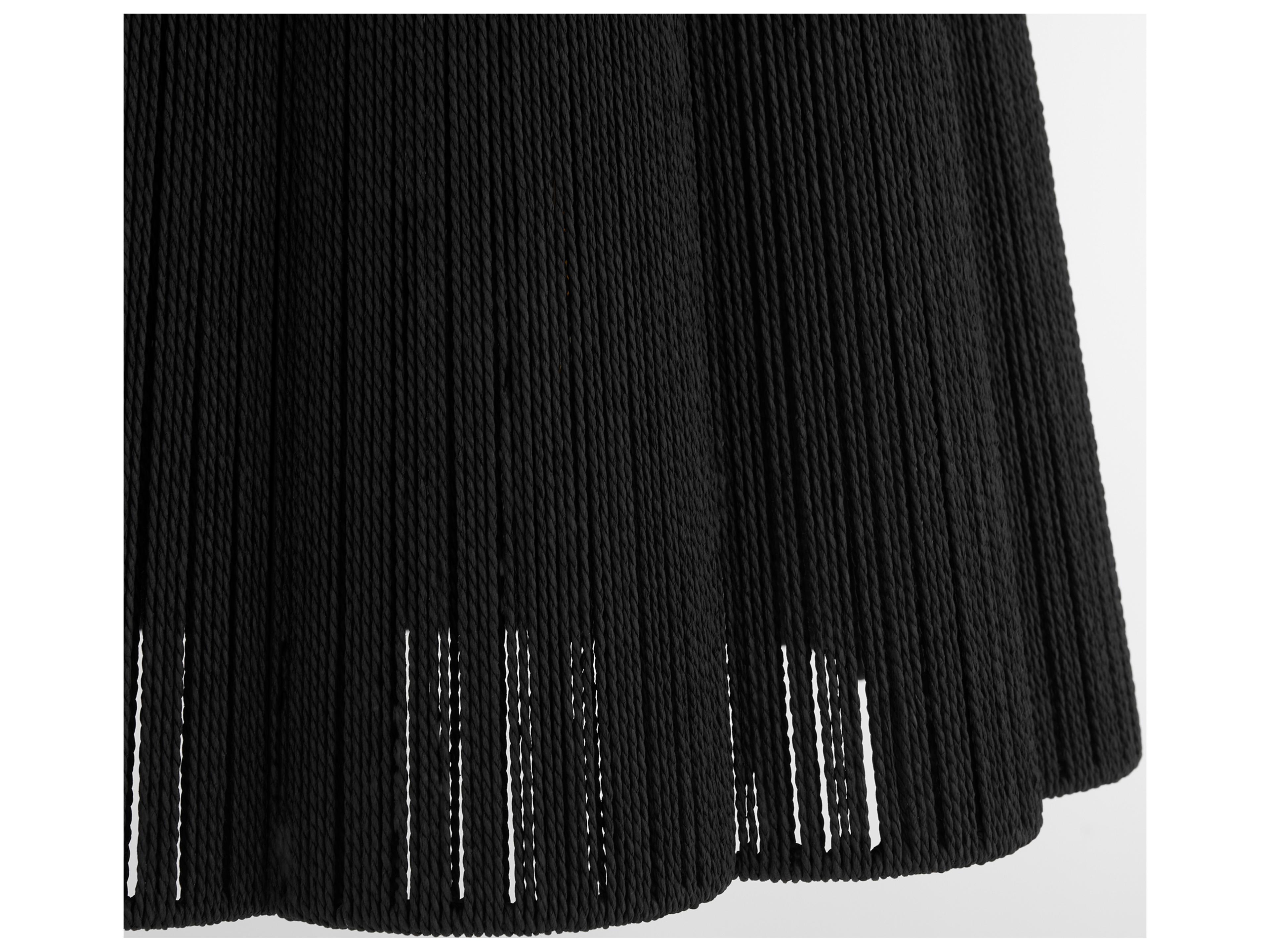 Quorum Anton 6-Light Matte Black Drum Pendant