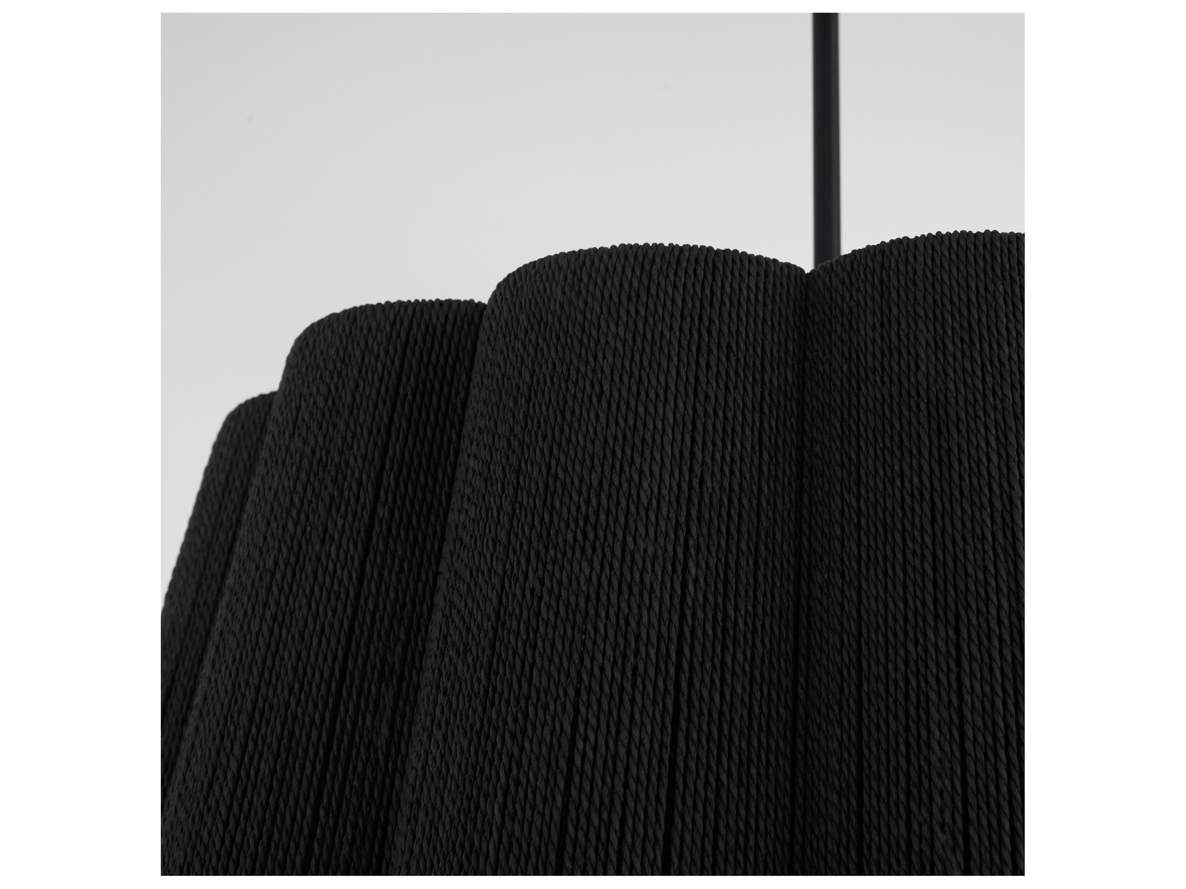 Quorum Anton 6-Light Matte Black Drum Pendant