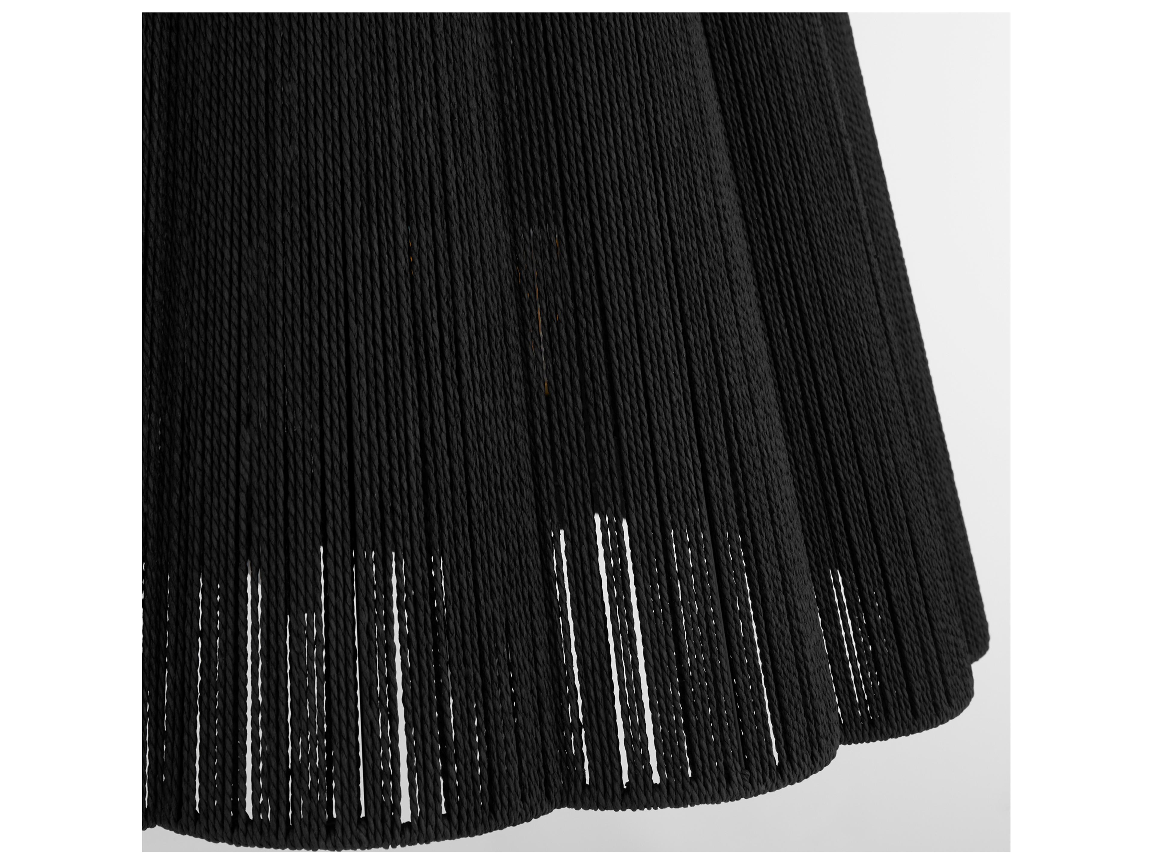 Quorum Anton 8-Light Matte Black Drum Pendant