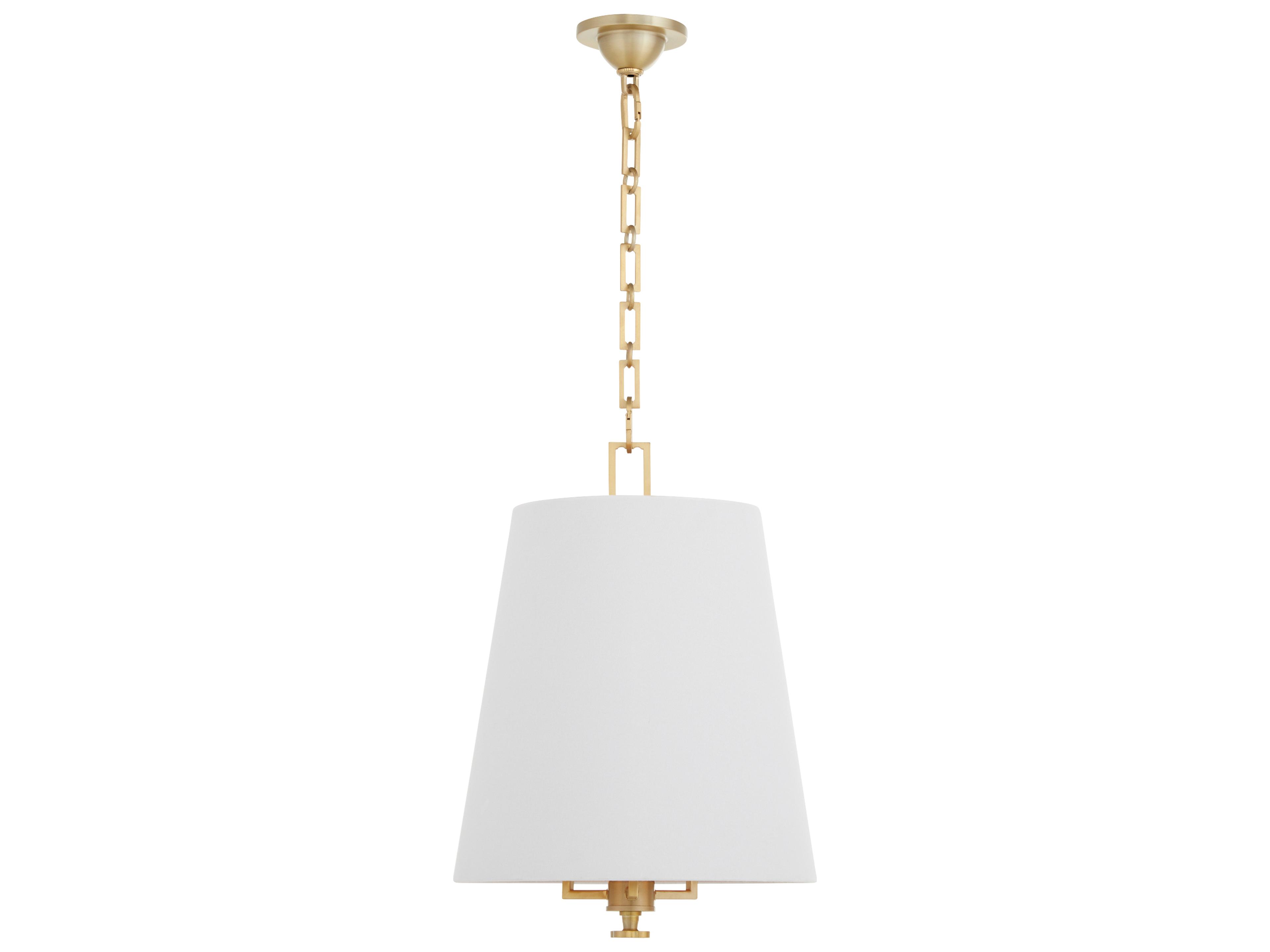 Karnes 3-Light Aged Brass Empire Pendant