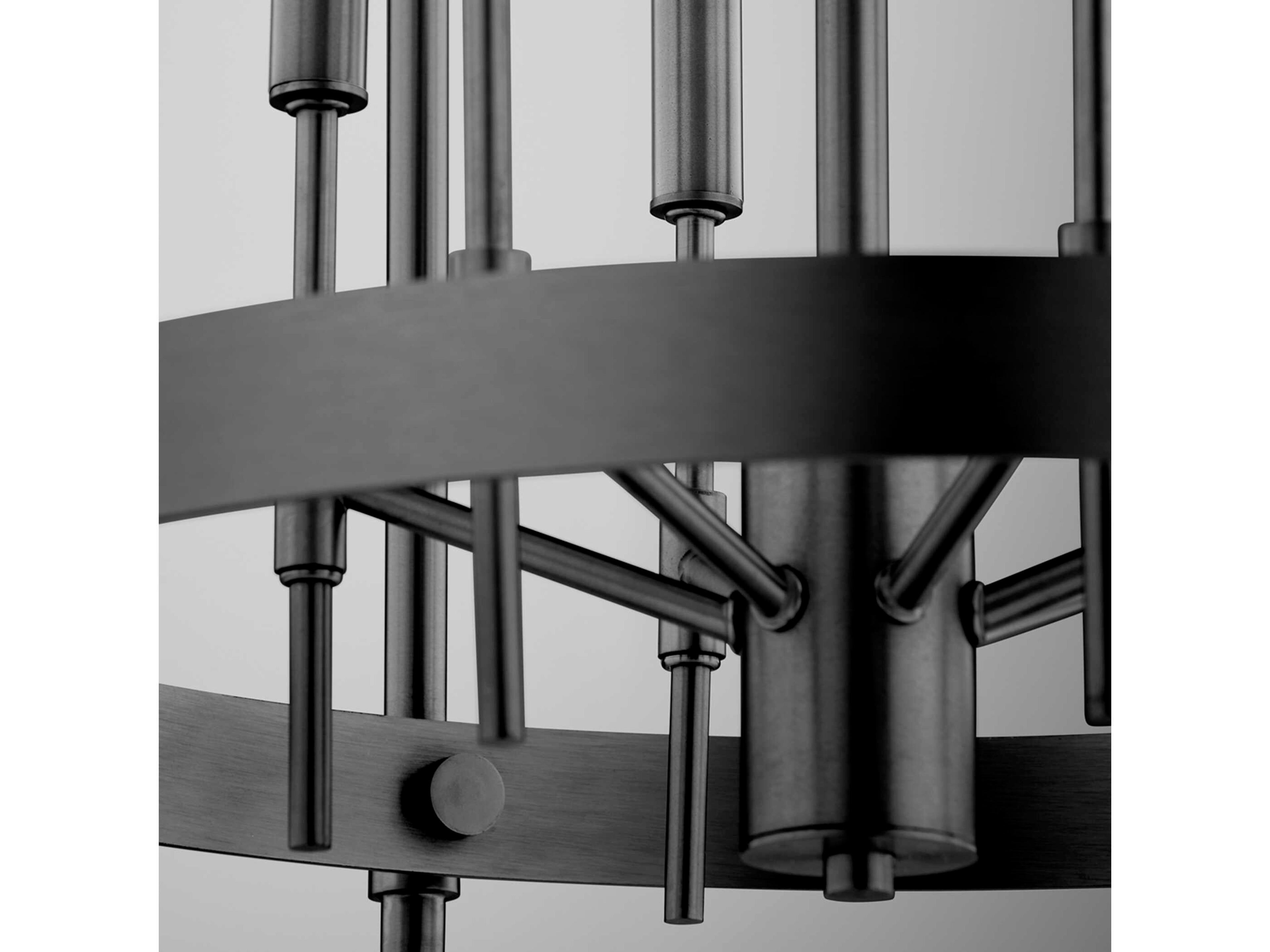 Quorum Hamilton 6-Light Matte Black Cylinder Pendant