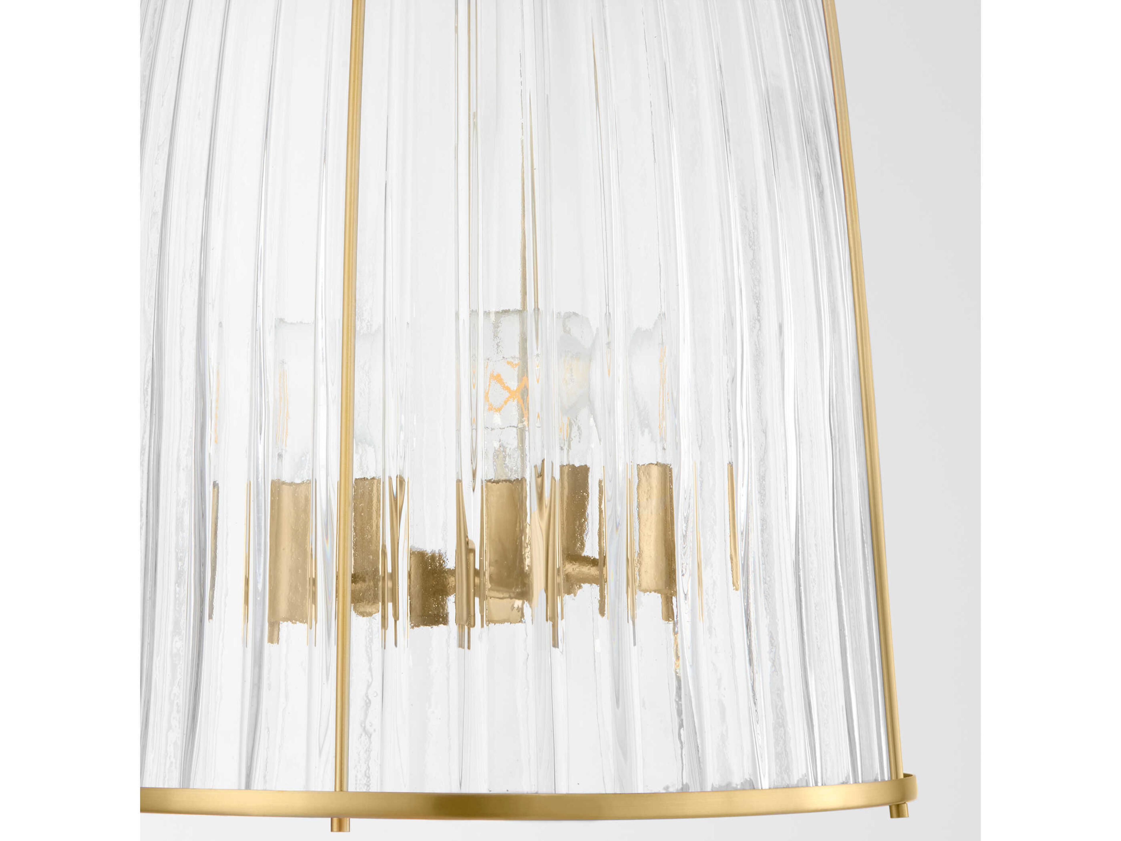 Quorum Alice 3-Light Aged Brass Pendant