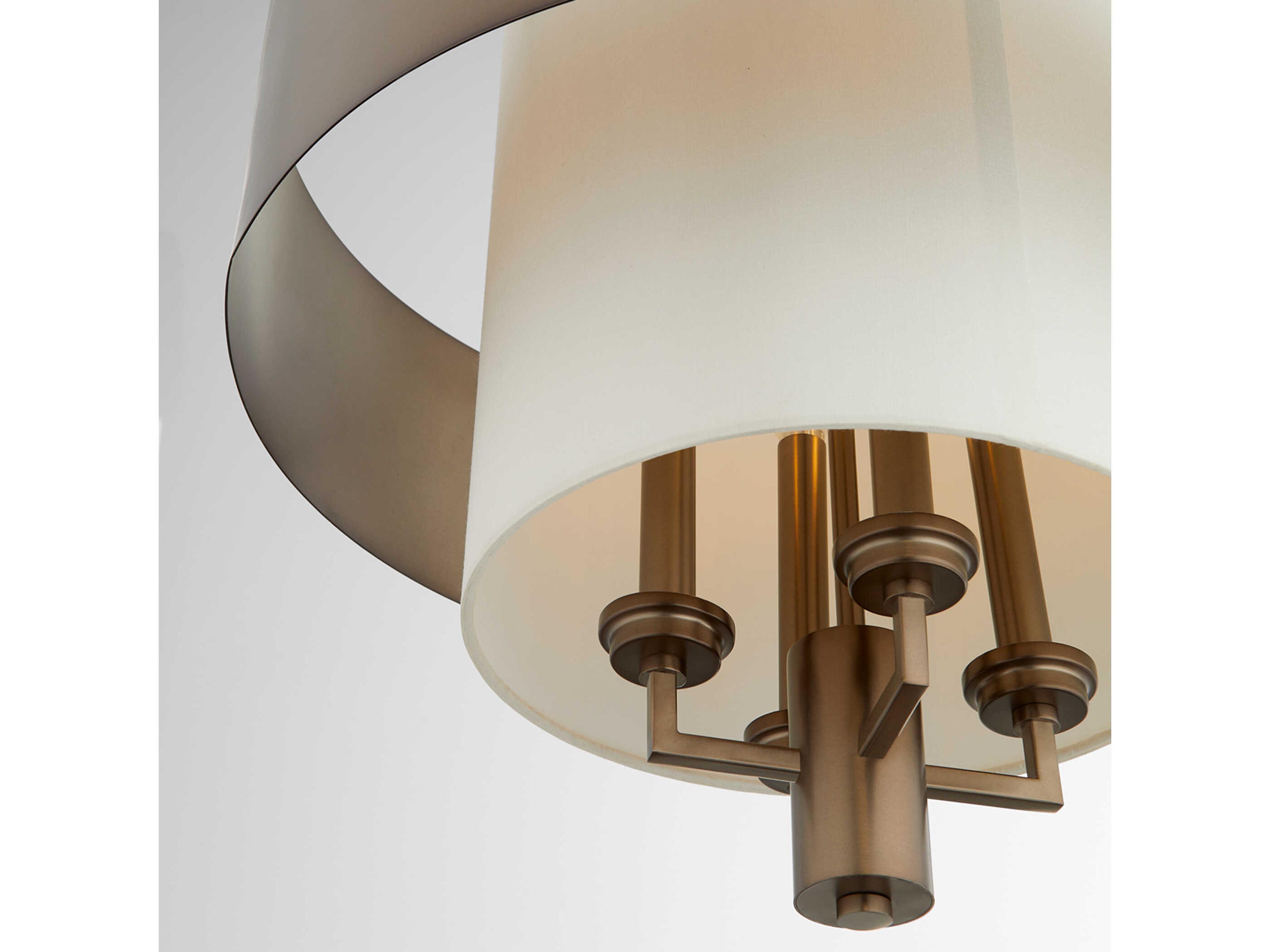 Quorum 4-Light Dark Brass Pendant