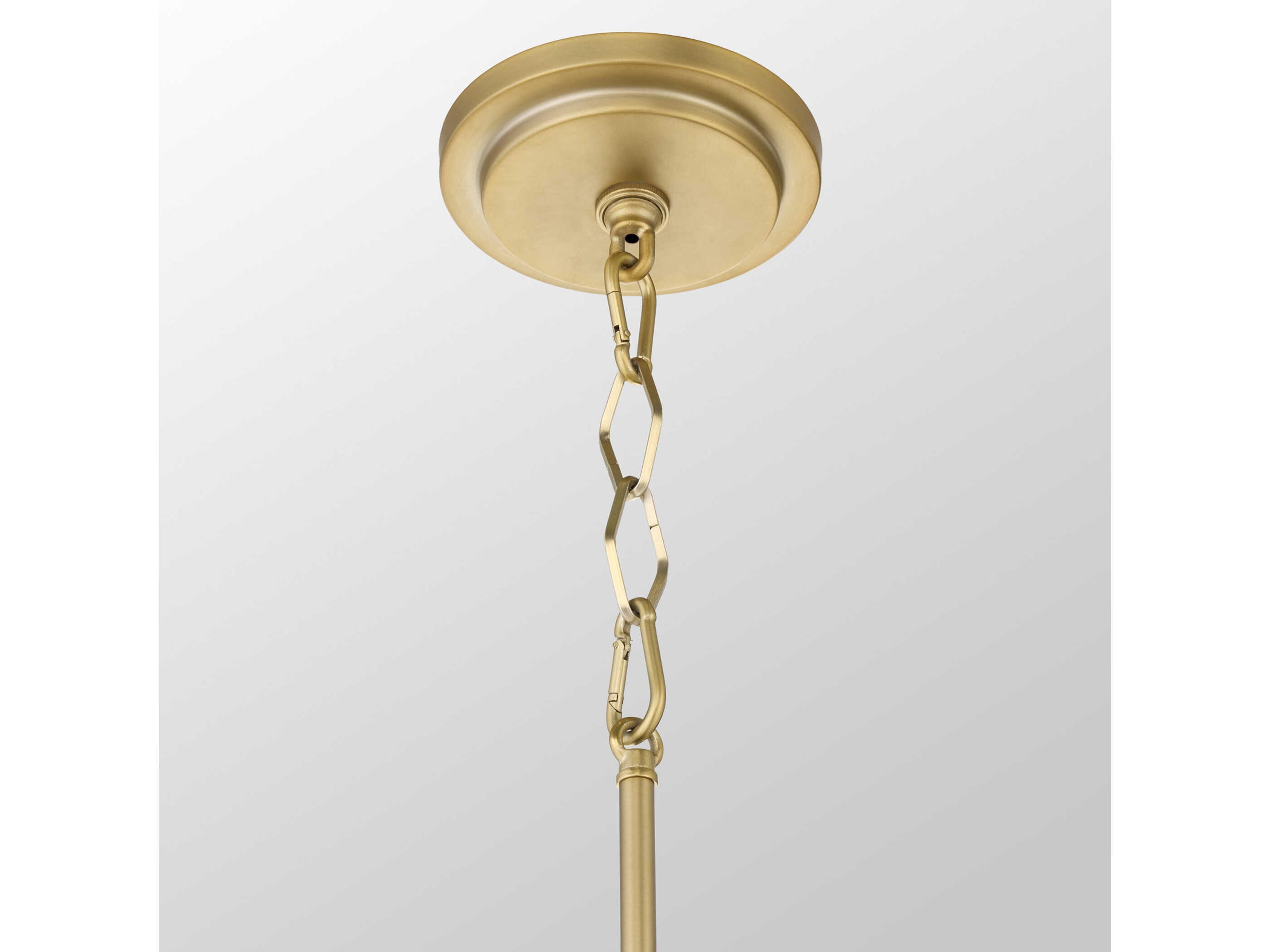 Quorum Mariposa 3-Light Matte Black Aged Brass Pendant