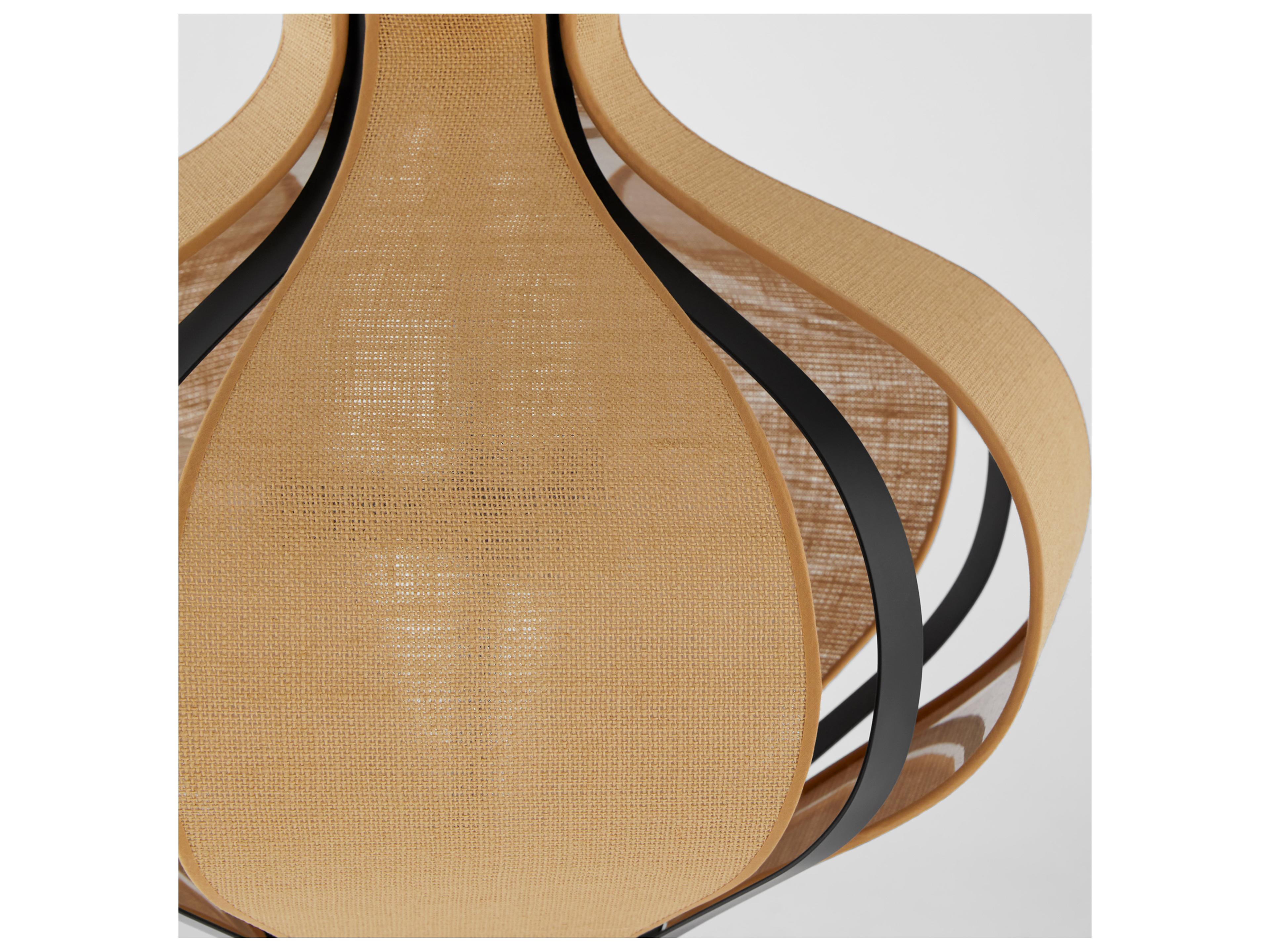 Quorum Monroe 3-Light Matte Black Pendant