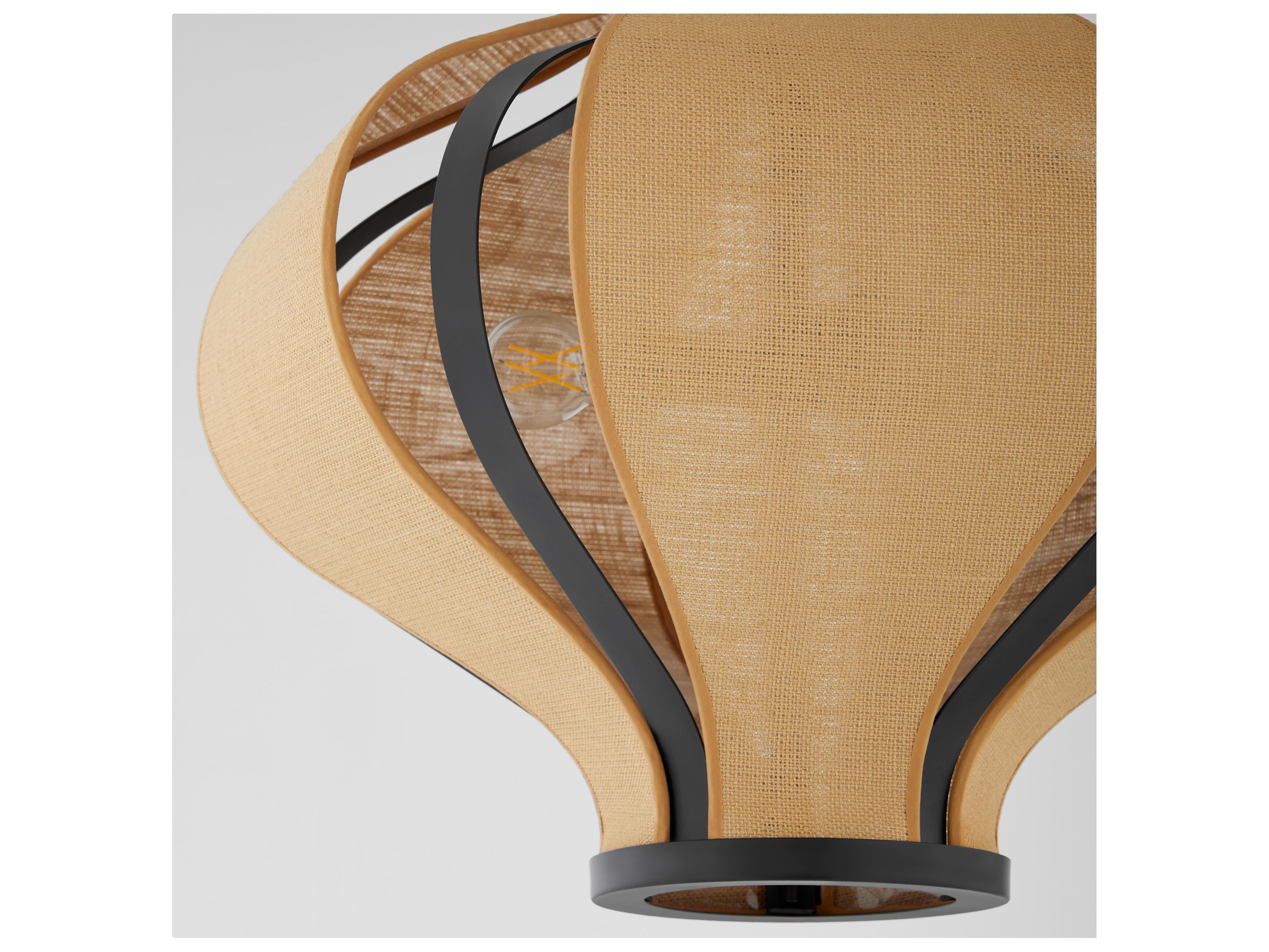 Quorum Monroe 3-Light Matte Black Pendant