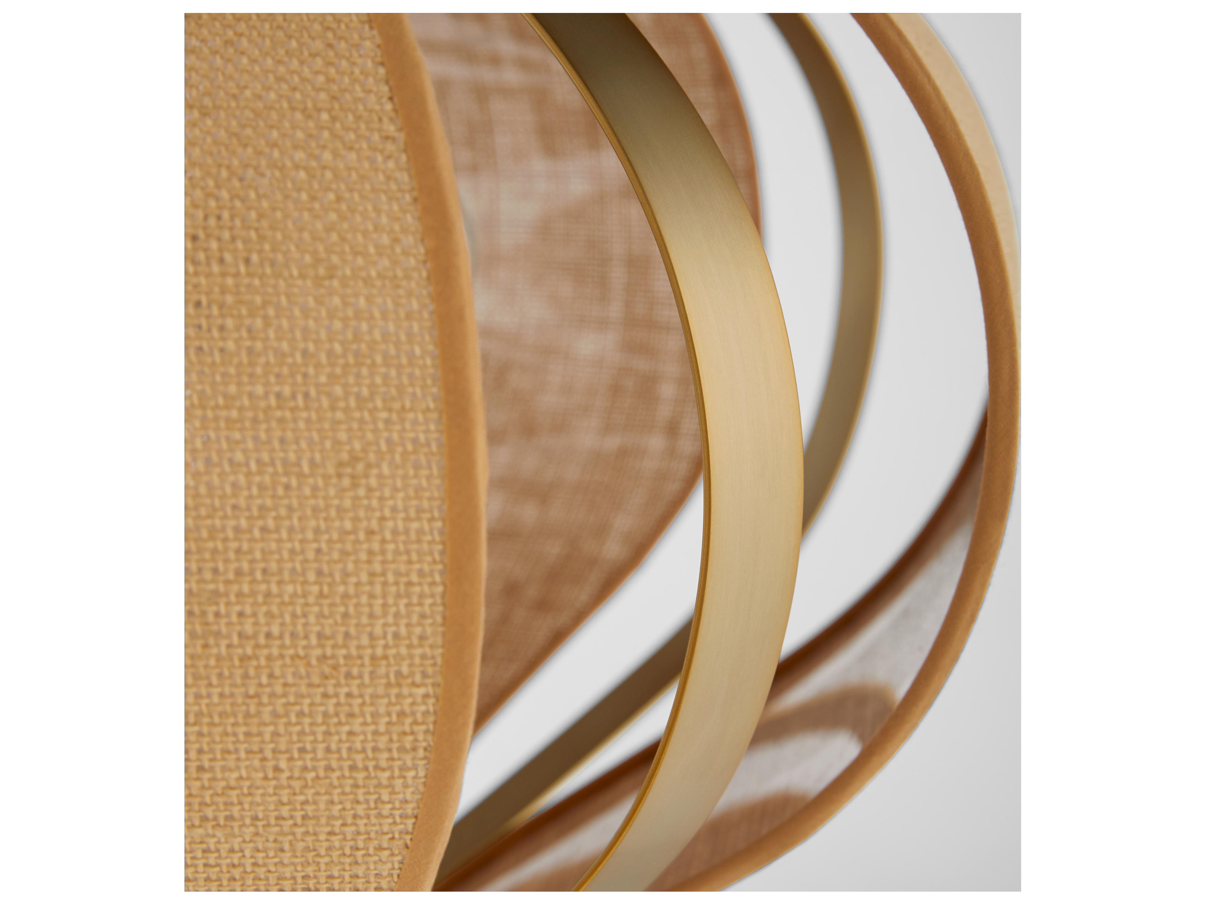 Quorum Monroe 3-Light Aged Brass Pendant