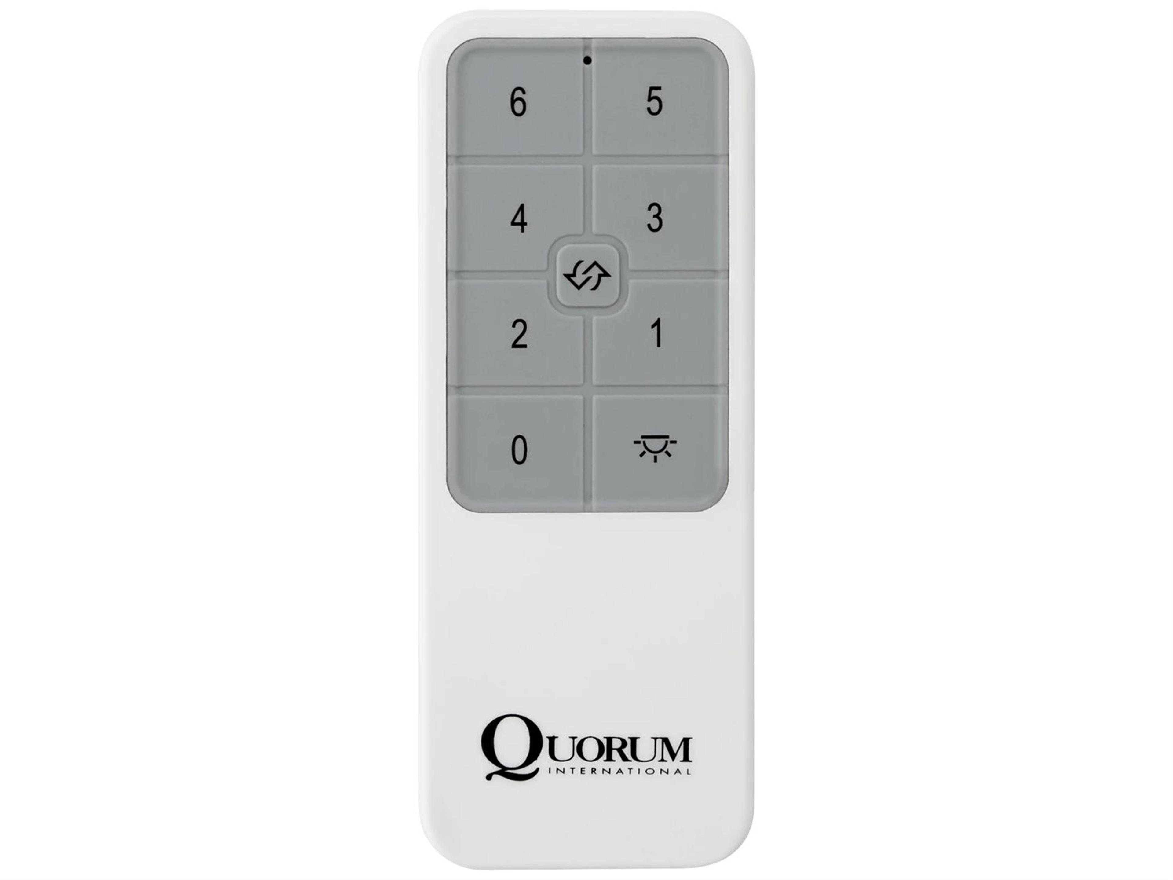 Quorum White DC Motor Hand Held Remote