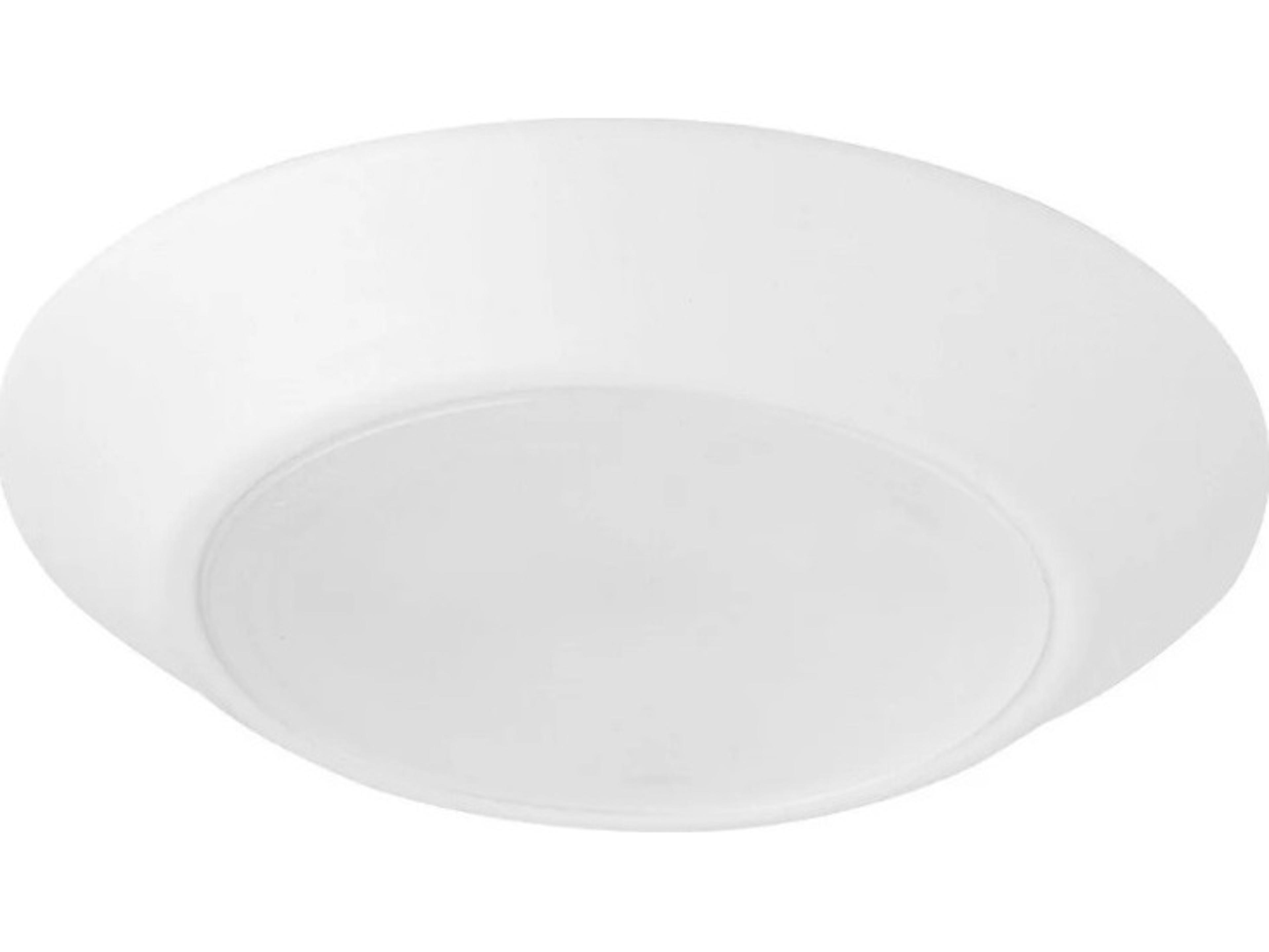 1-Light Studio White Flush Mount