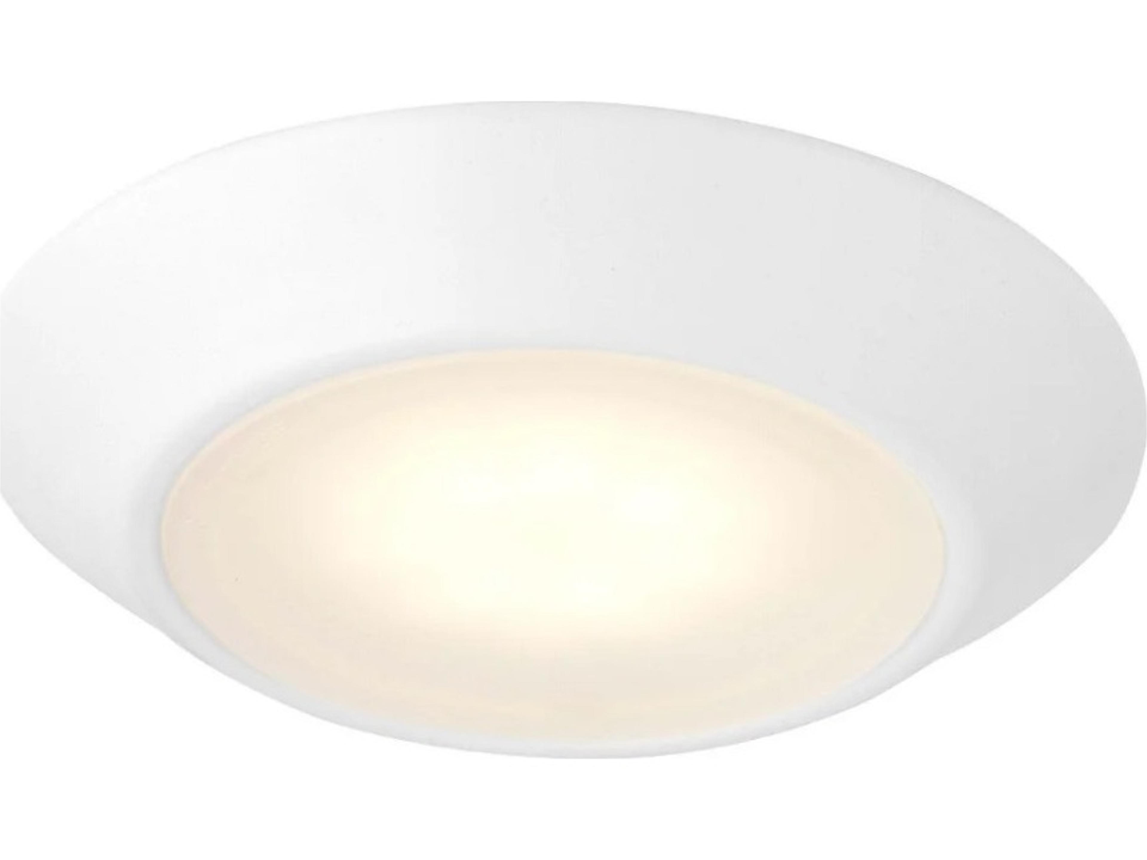 Quorum 1-Light Studio White Flush Mount