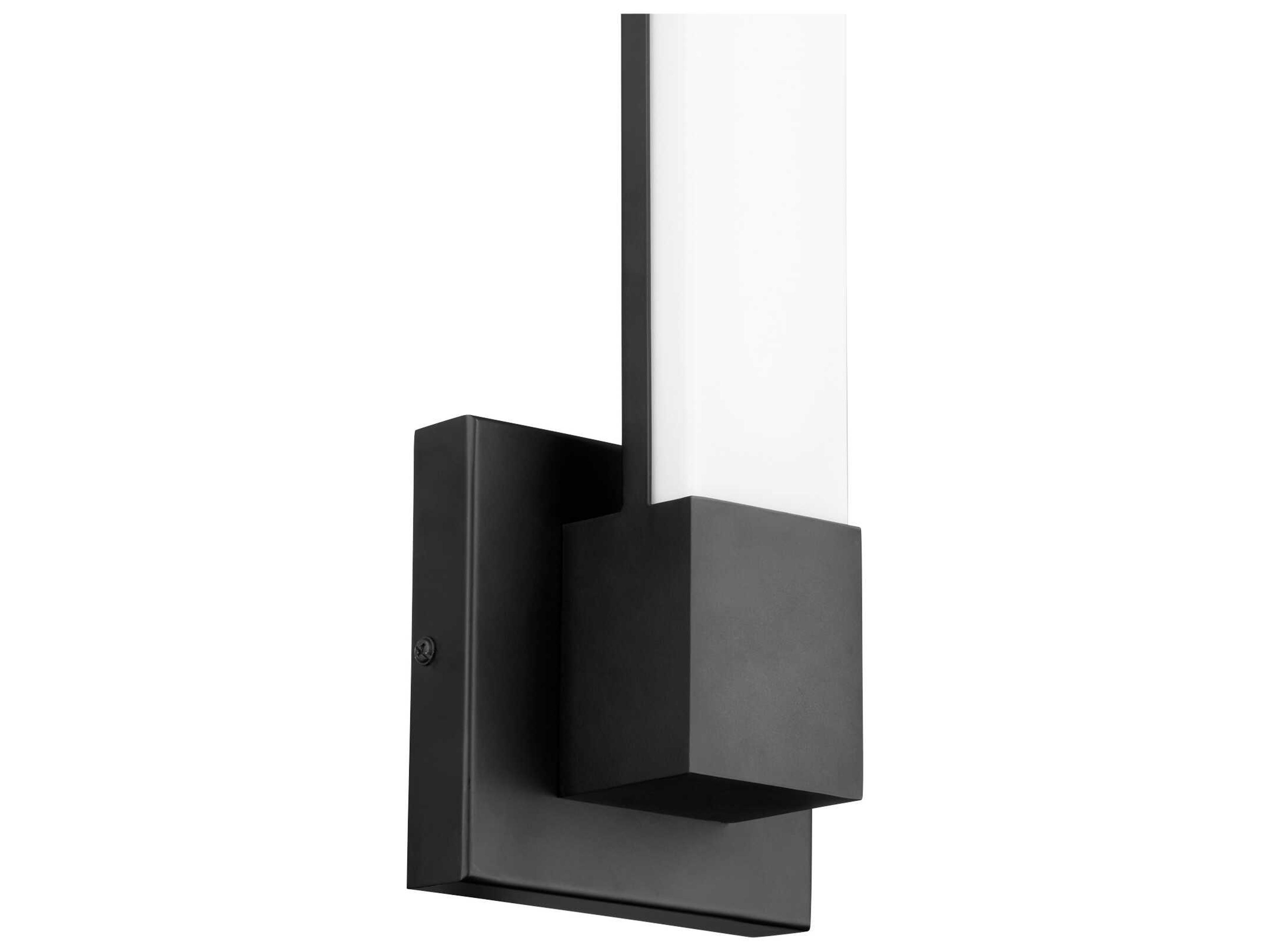 Quorum 1-Light Matte Black LED Wall Sconce