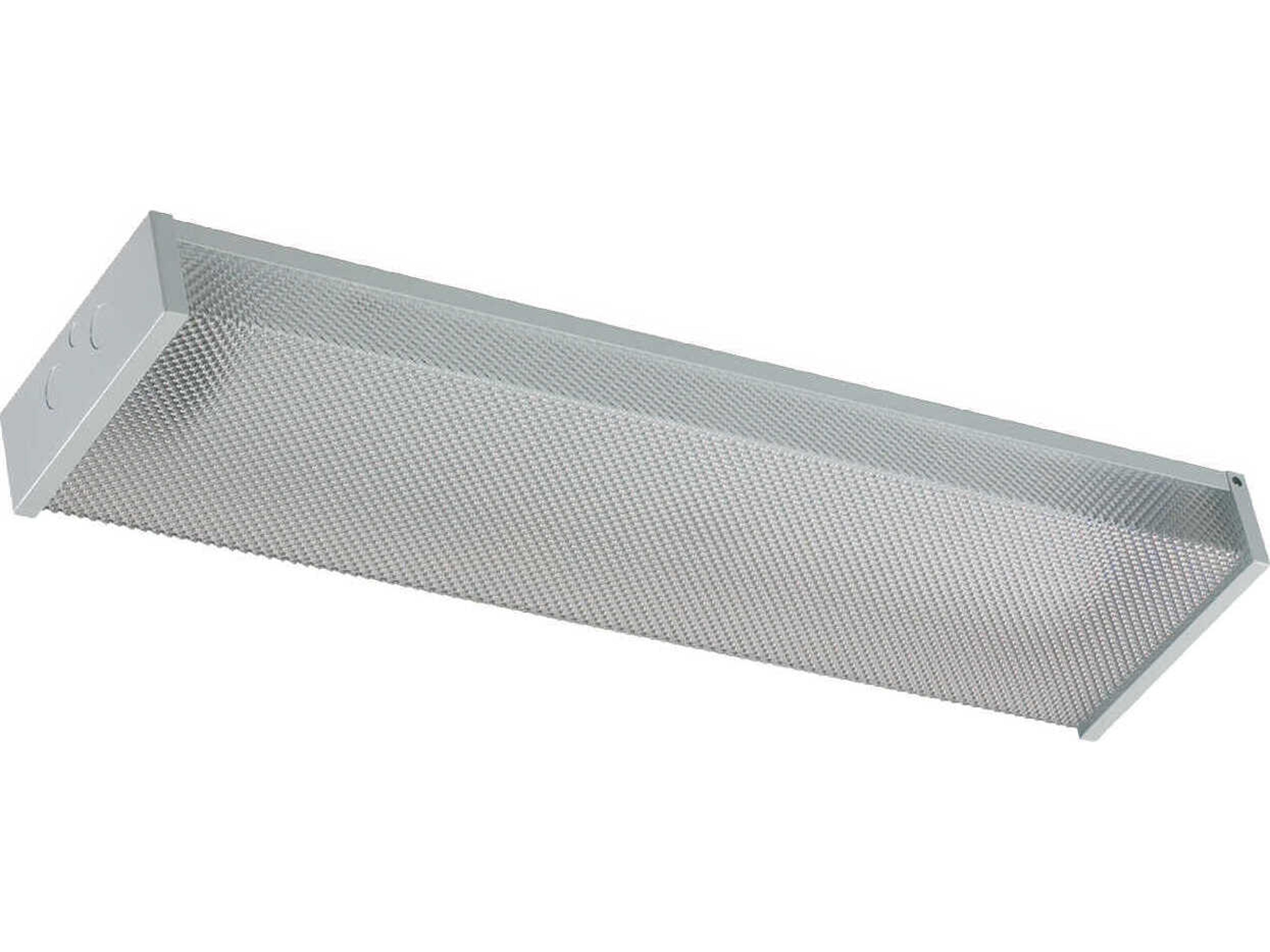 2-Light White Silver Flush Mount