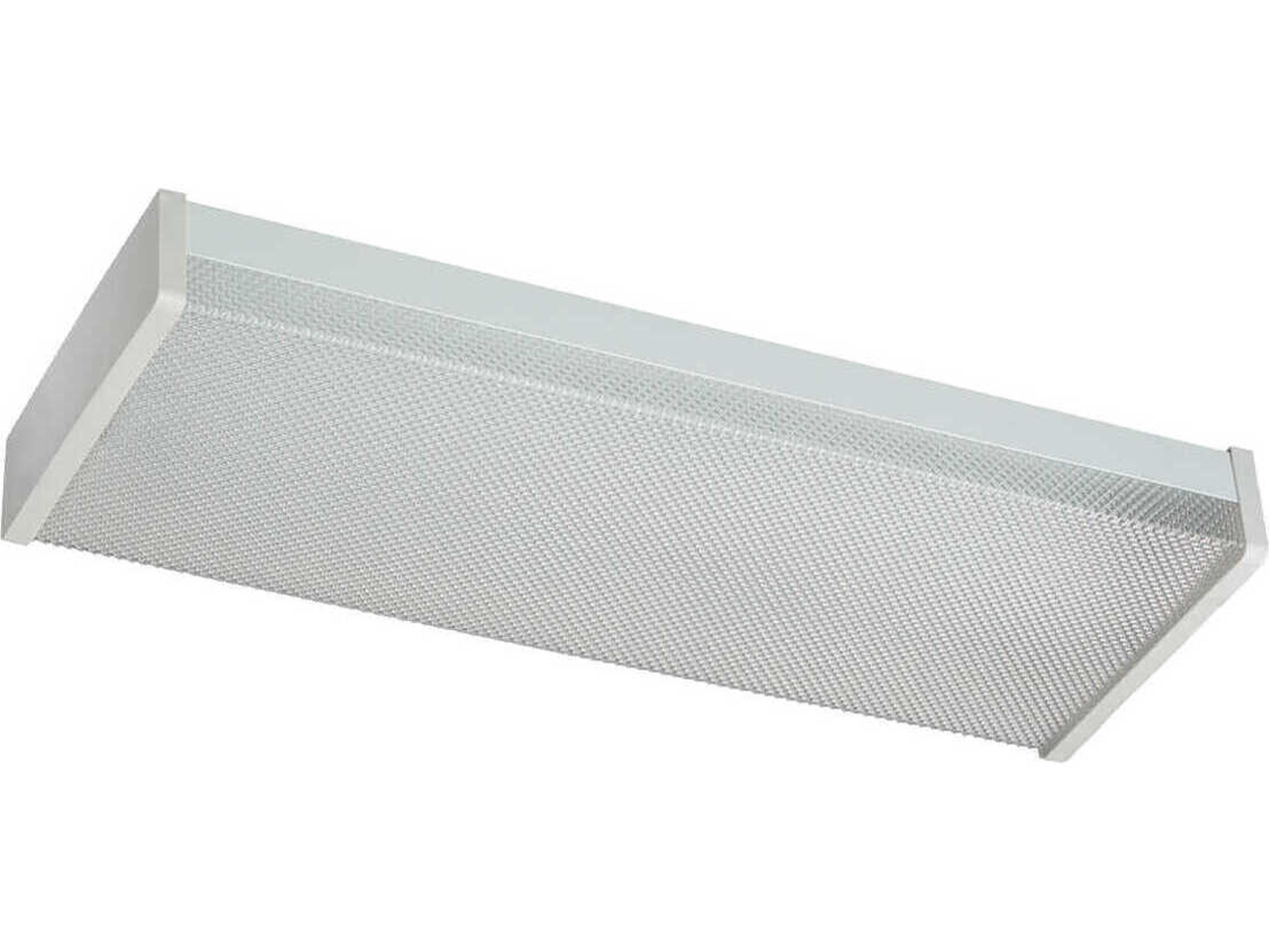 2-Light White Silver Flush Mount