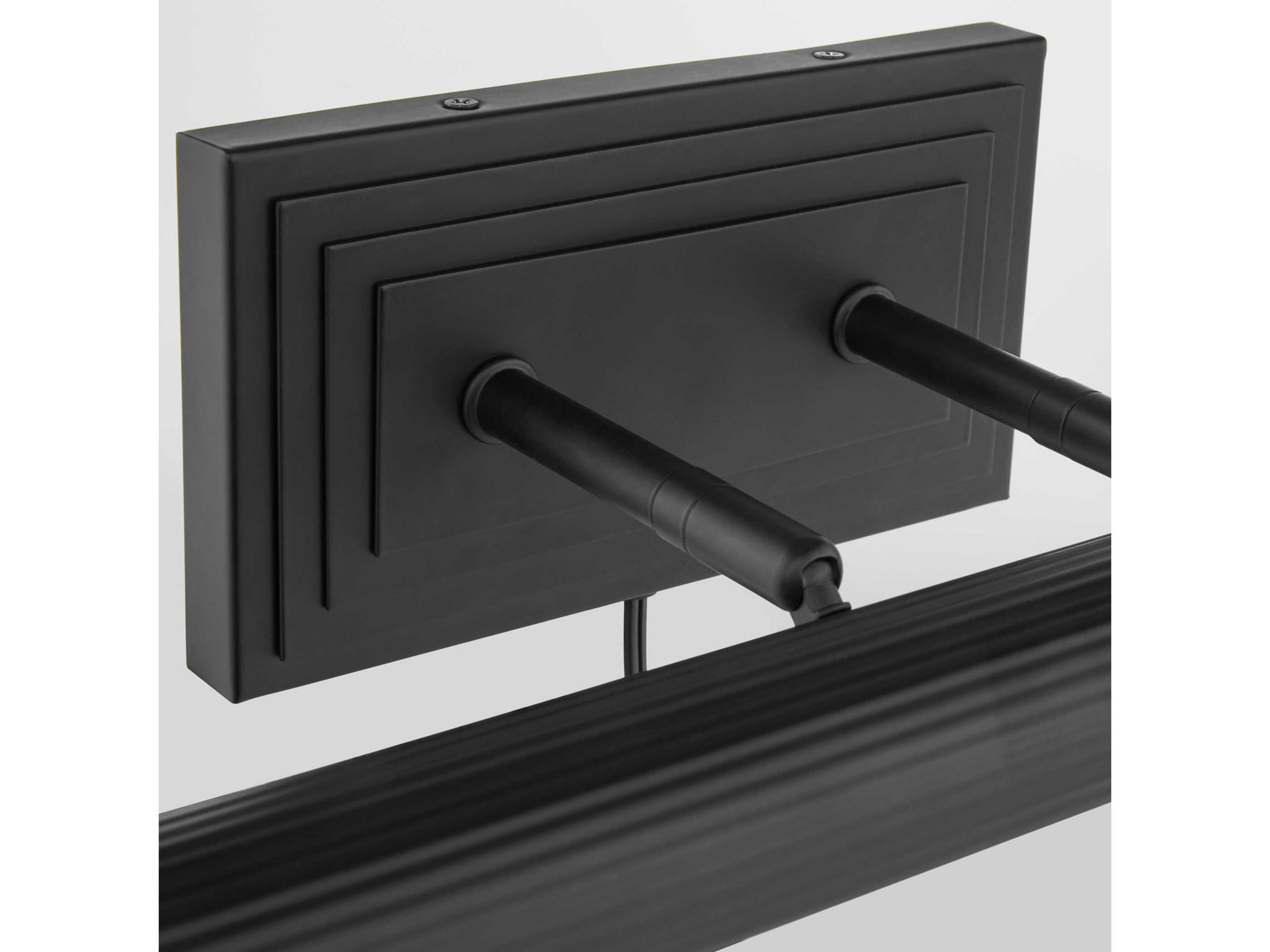 Quorum Sunset 2-Light Matte Black Picture Light