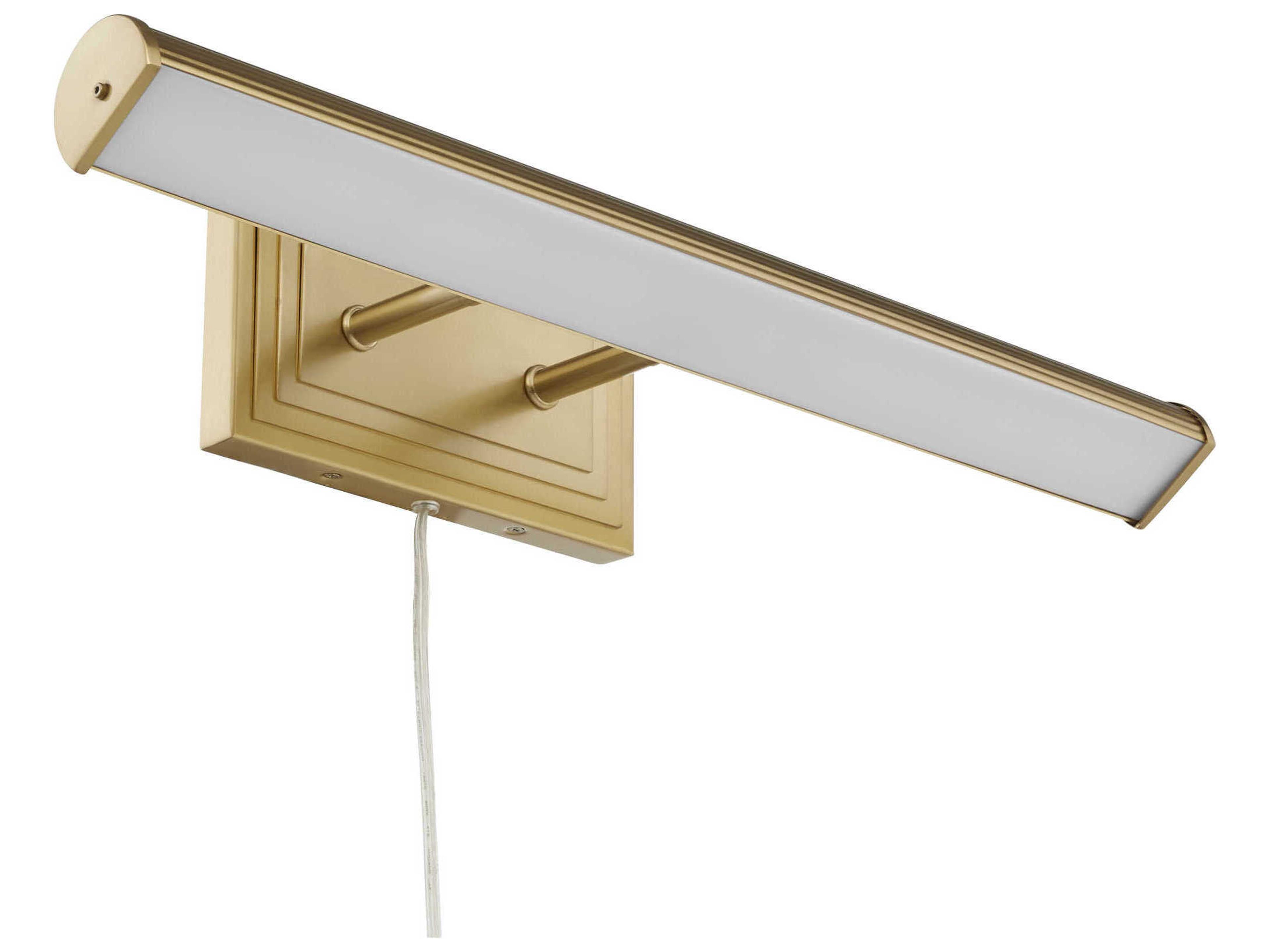 Quorum Sunset 2-Light Aged Brass Picture Light