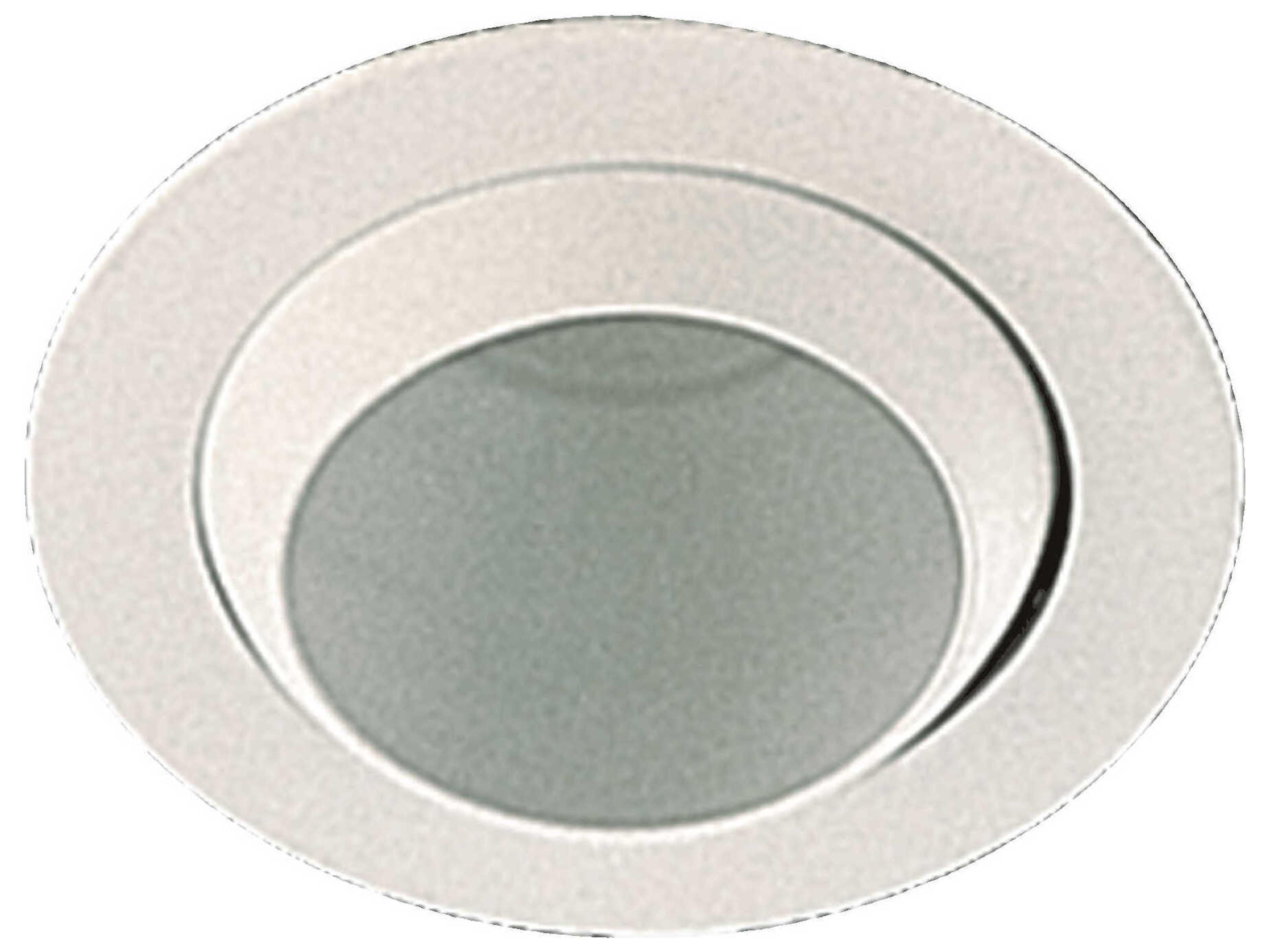 1-Light White Round Recessed Light