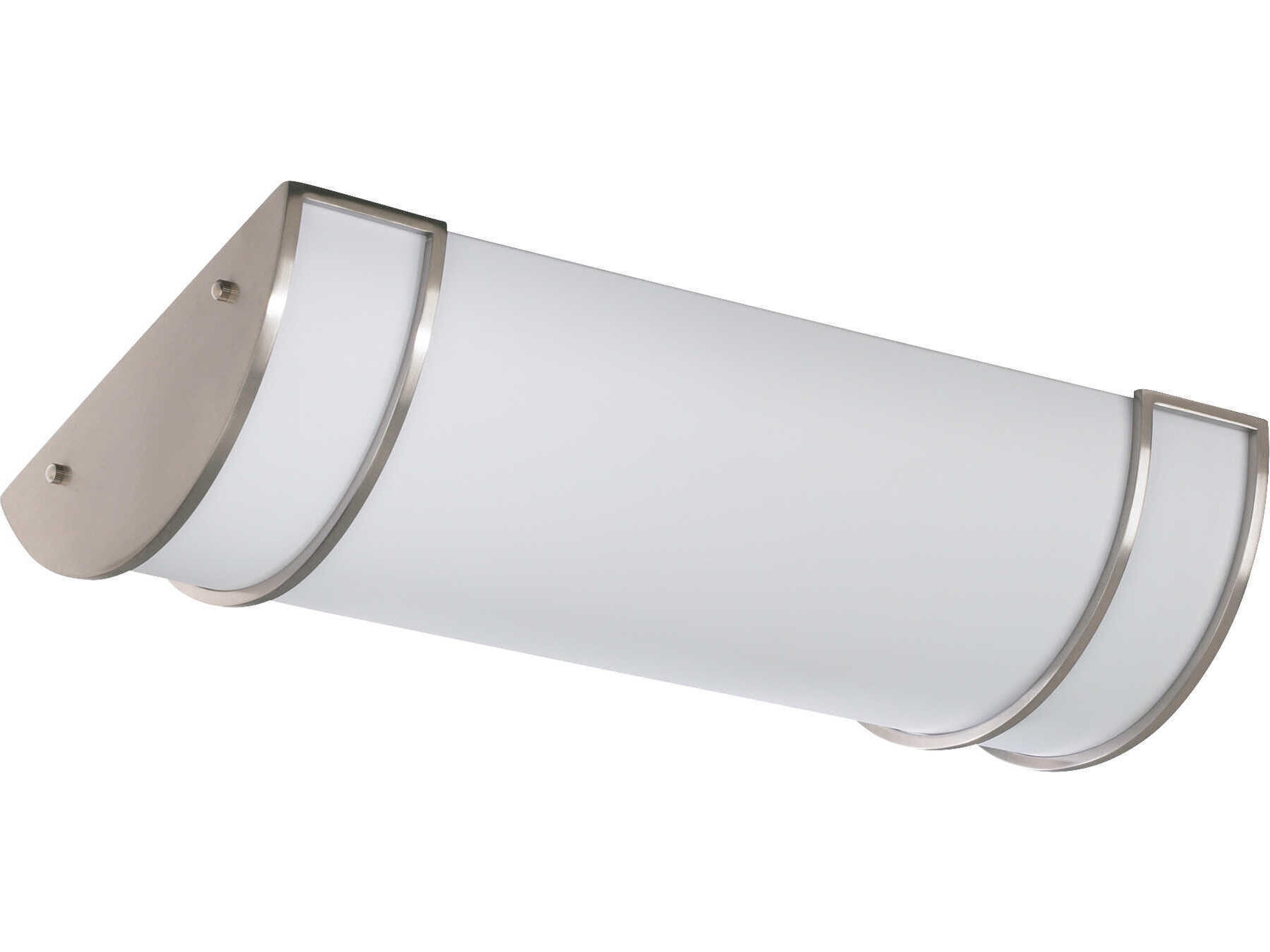 Quorum 3-Light Satin Nickel Flush Mount