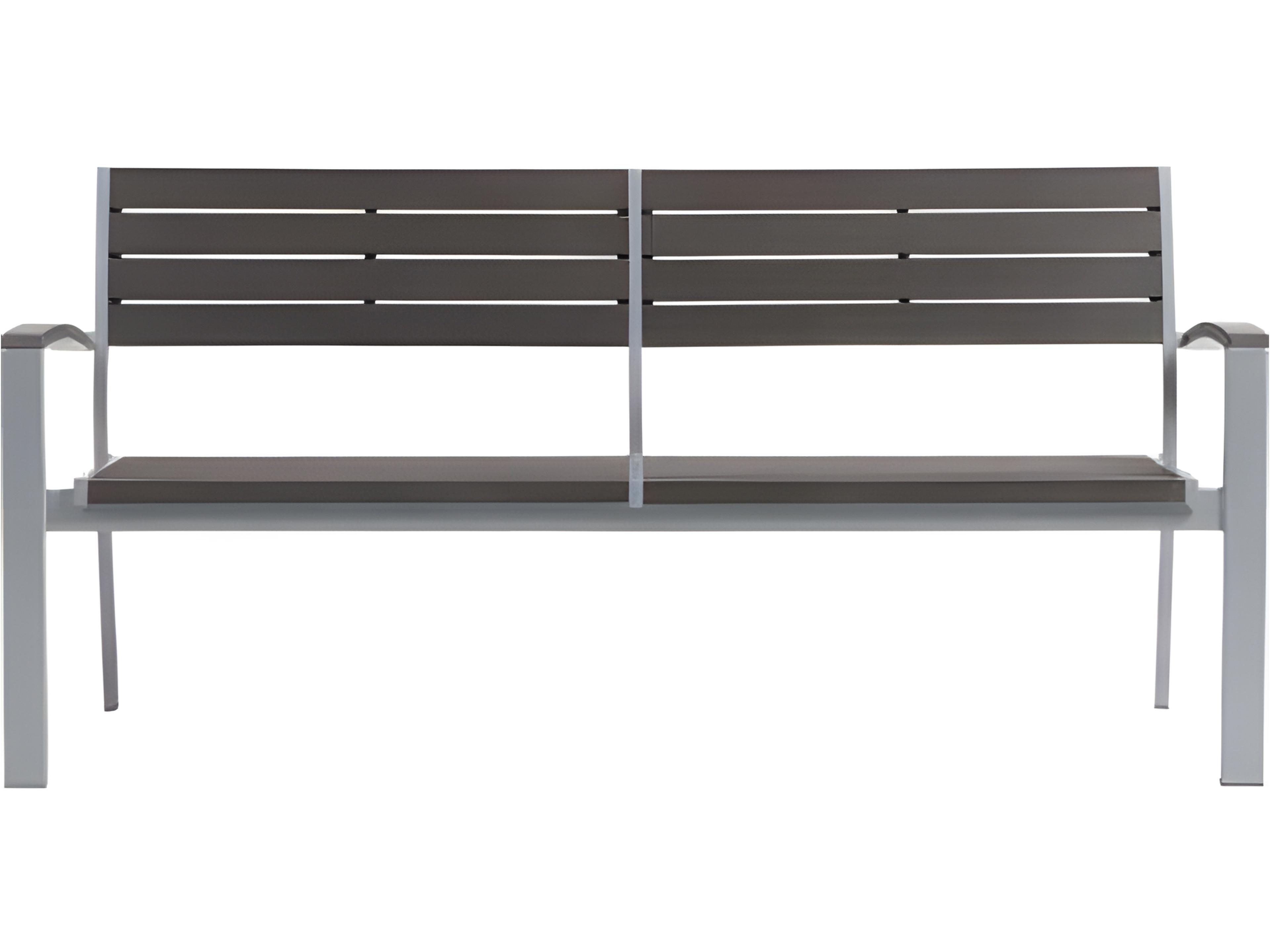 Ratana New Mirage Silver Aluminum Cushion Bench