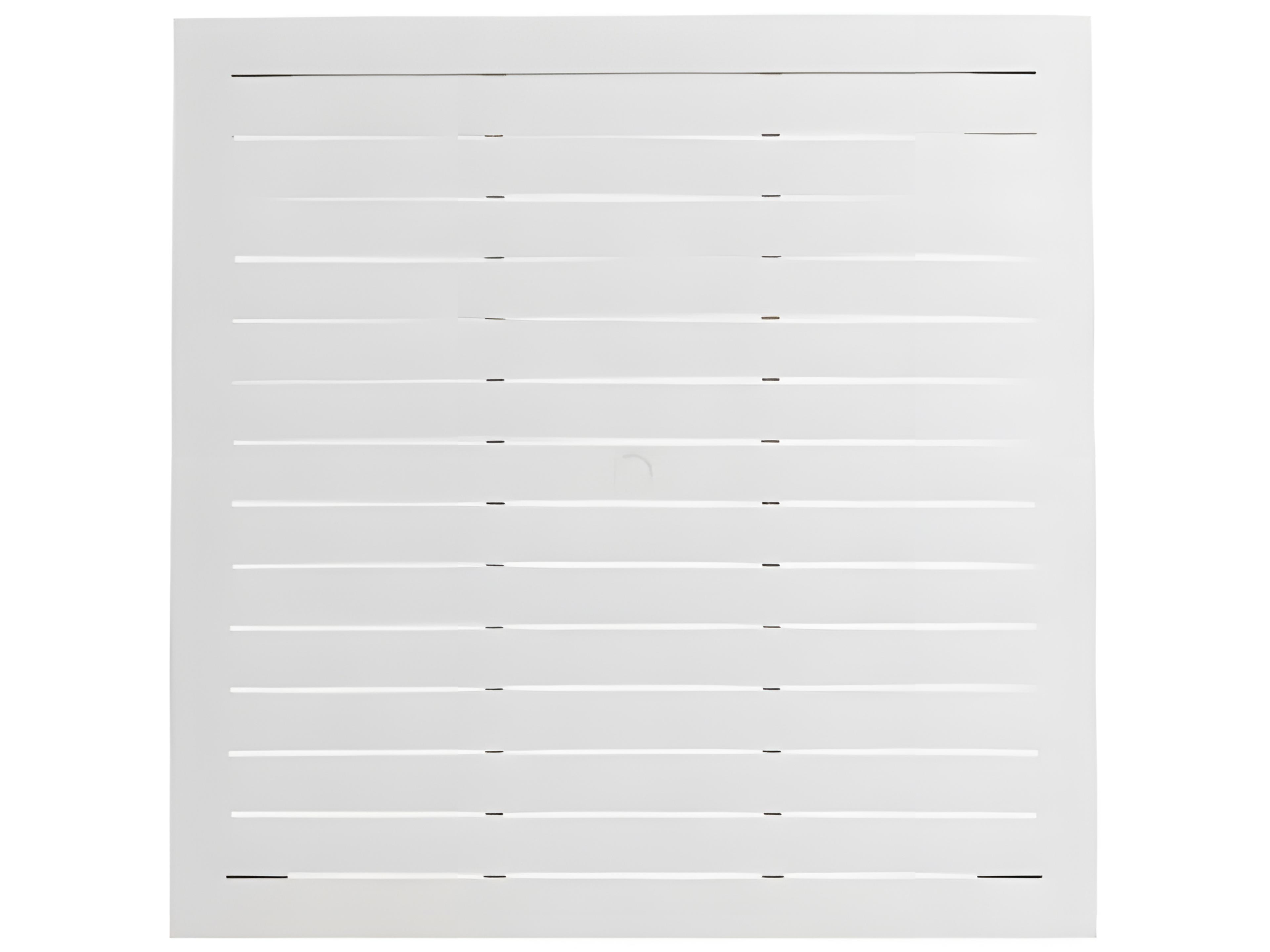 Ratana Limo Silver Talc White Aluminum Square Umbrella Hole Dining Table