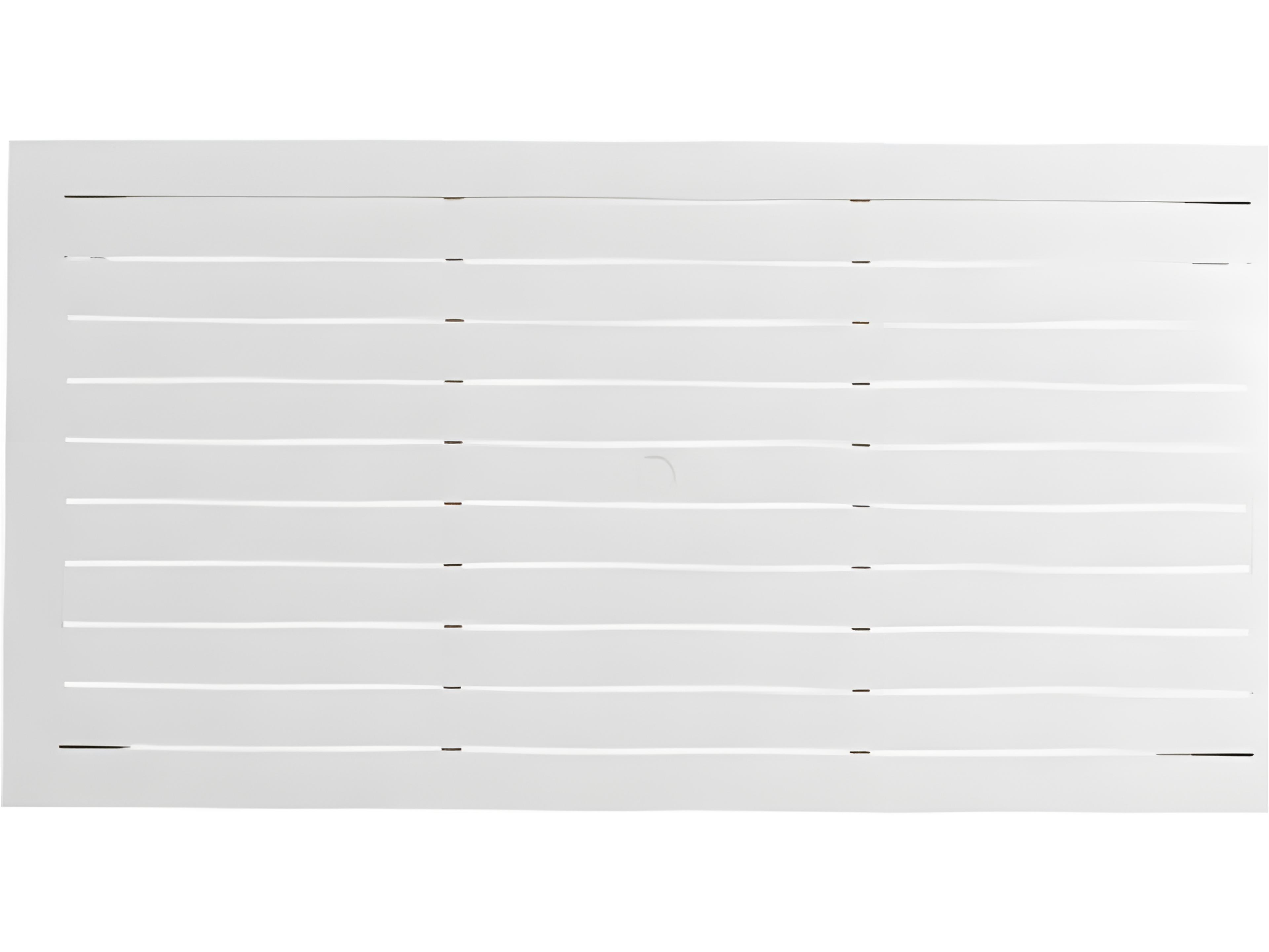 Ratana Limo Silver Talc White Aluminum Rectangular Umbrella Hole Dining Table