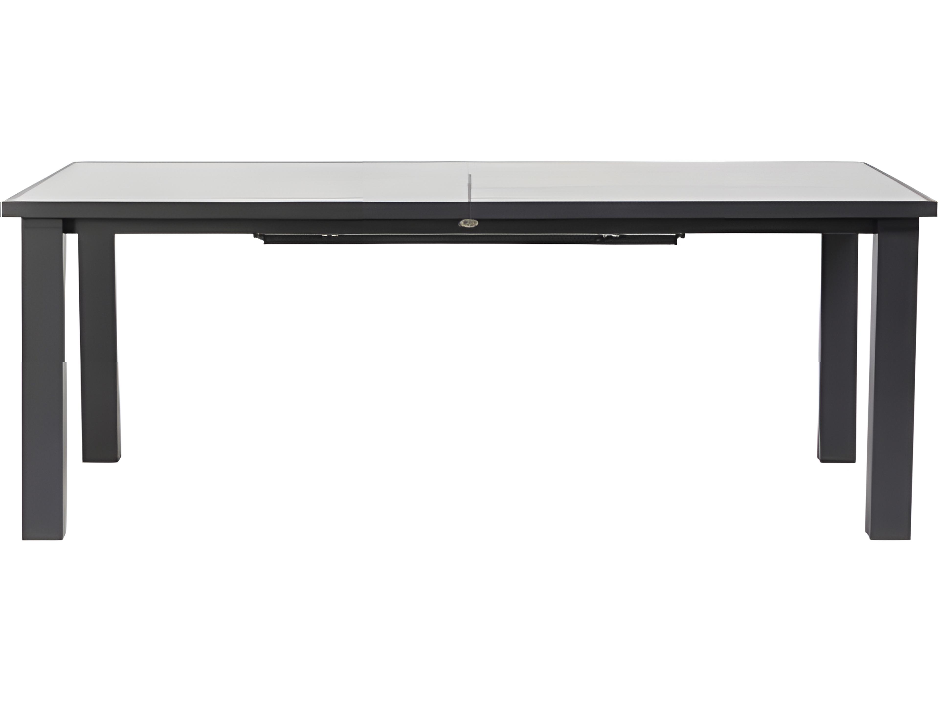 Ratana Mezo Silver Pearl Aluminum Rectangular Dining Table