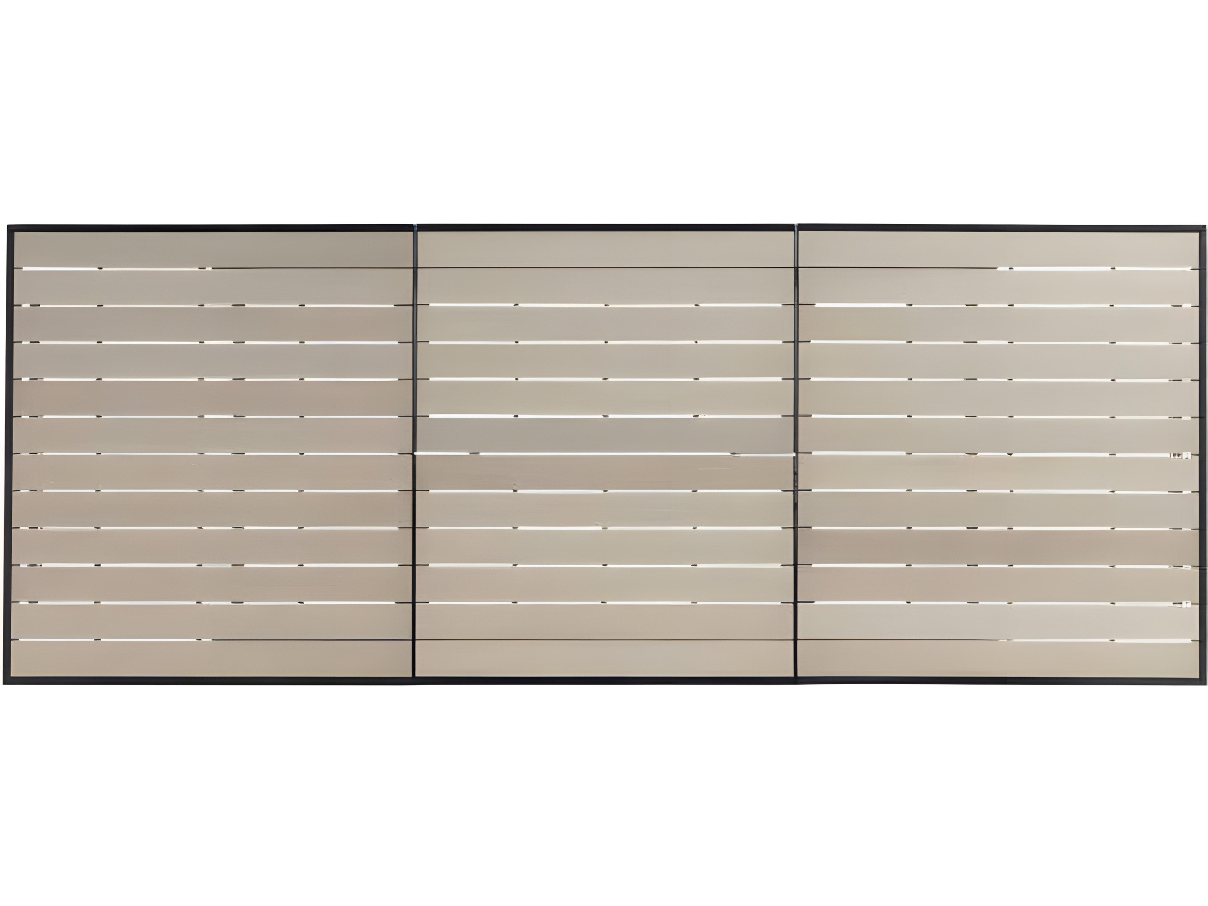 Ratana Mezo Silver Pearl Aluminum Rectangular Dining Table