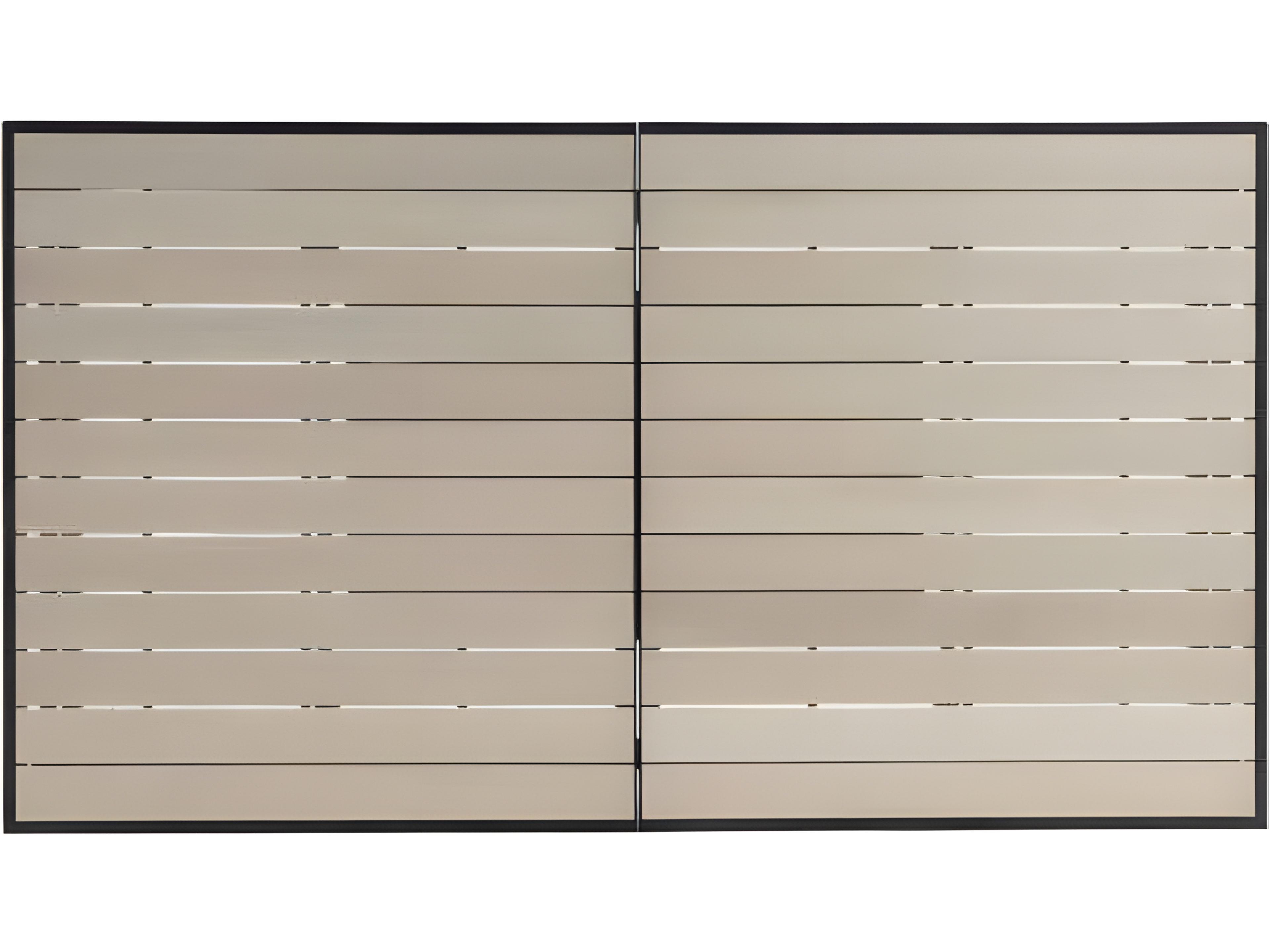 Ratana Mezo Silver Pearl Aluminum Rectangular Dining Table