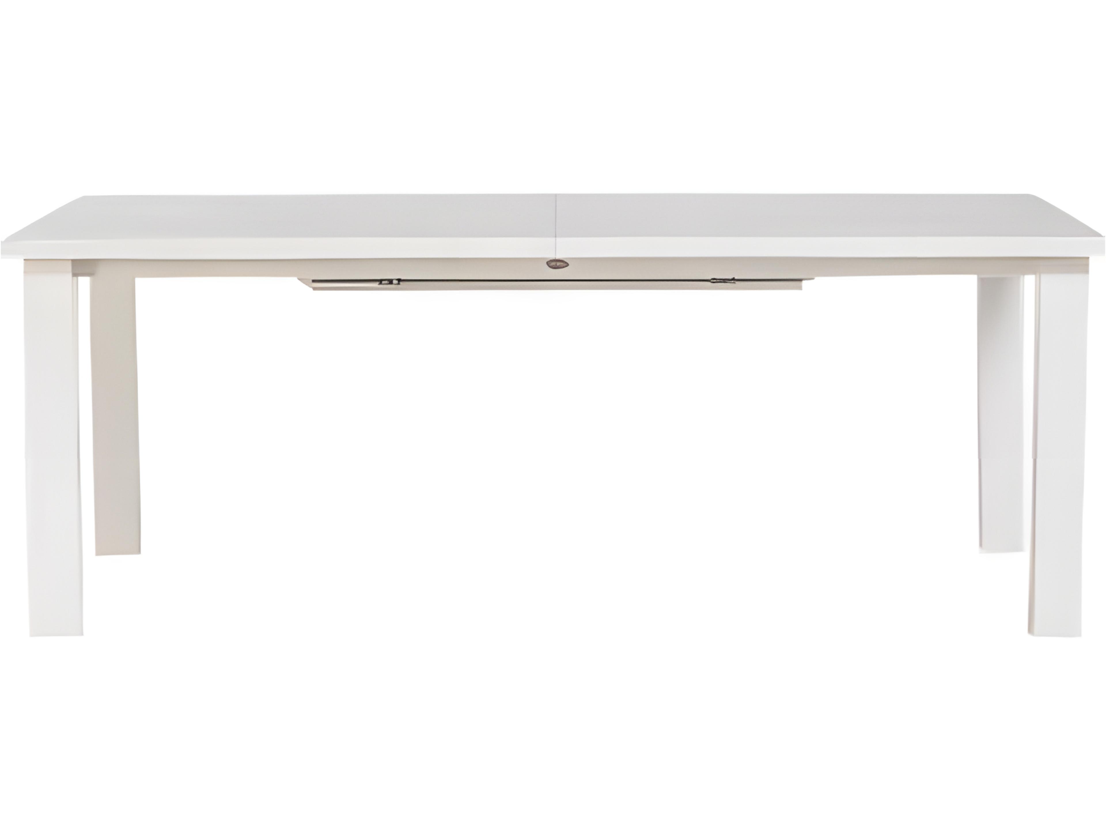 Ratana Mezo Silver Pearl Aluminum Rectangular Dining Table