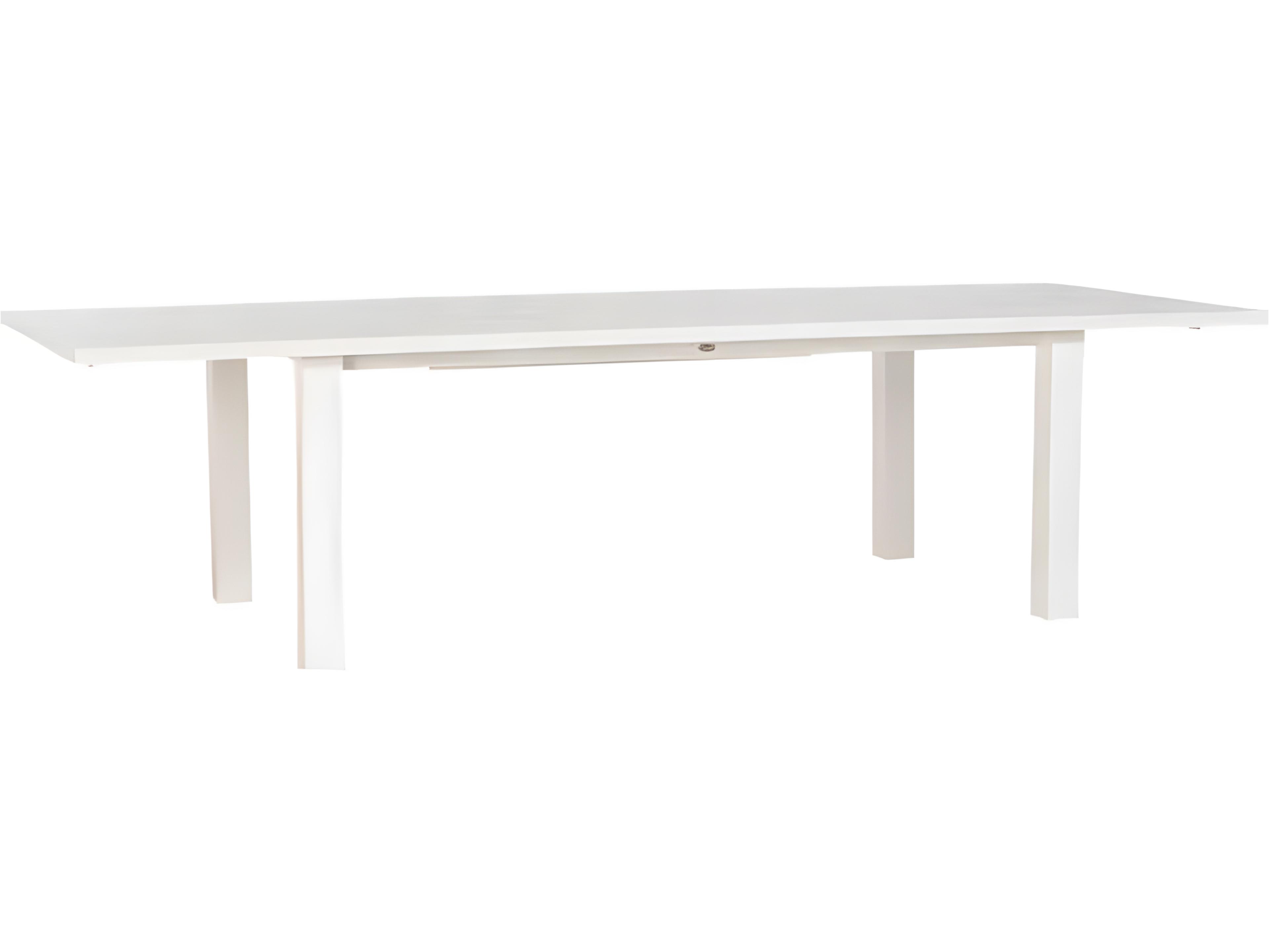 Ratana Mezo Silver Pearl Aluminum Rectangular Dining Table