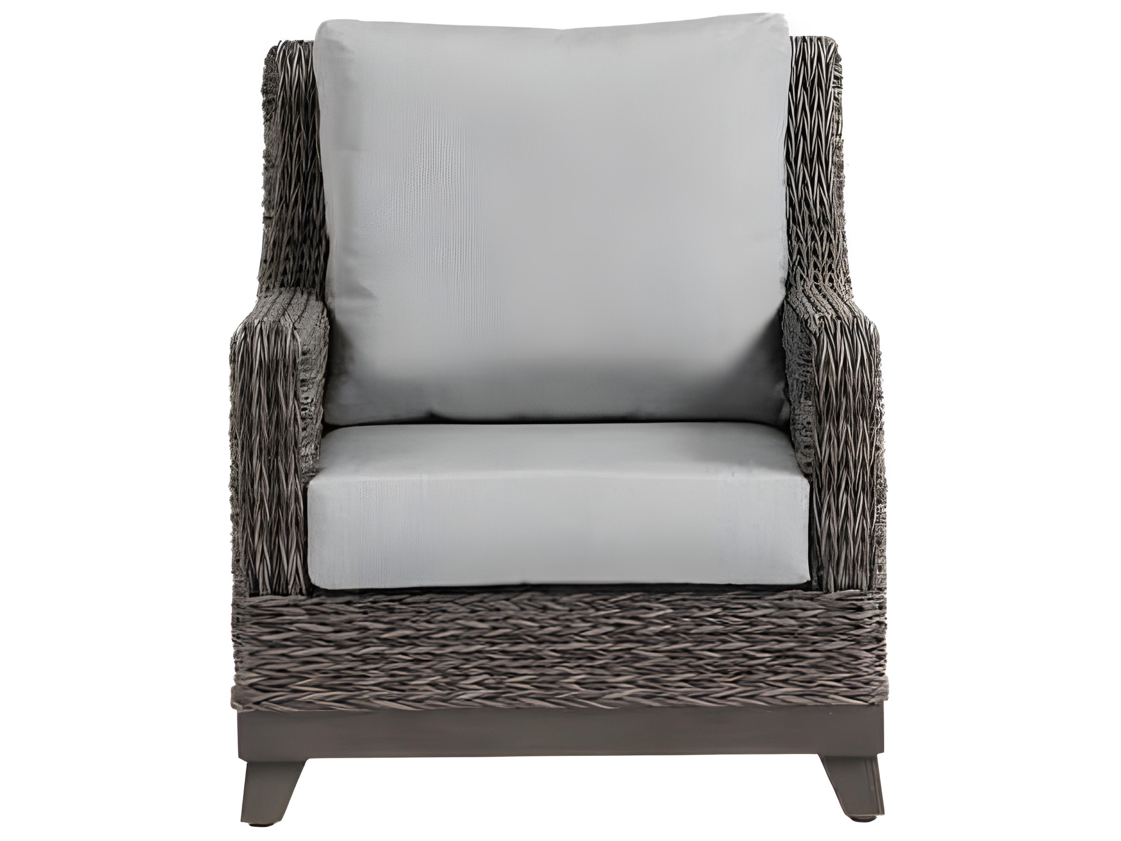 Ratana Boston Silver Ash Grey Aluminum Cushion Lounge Chair