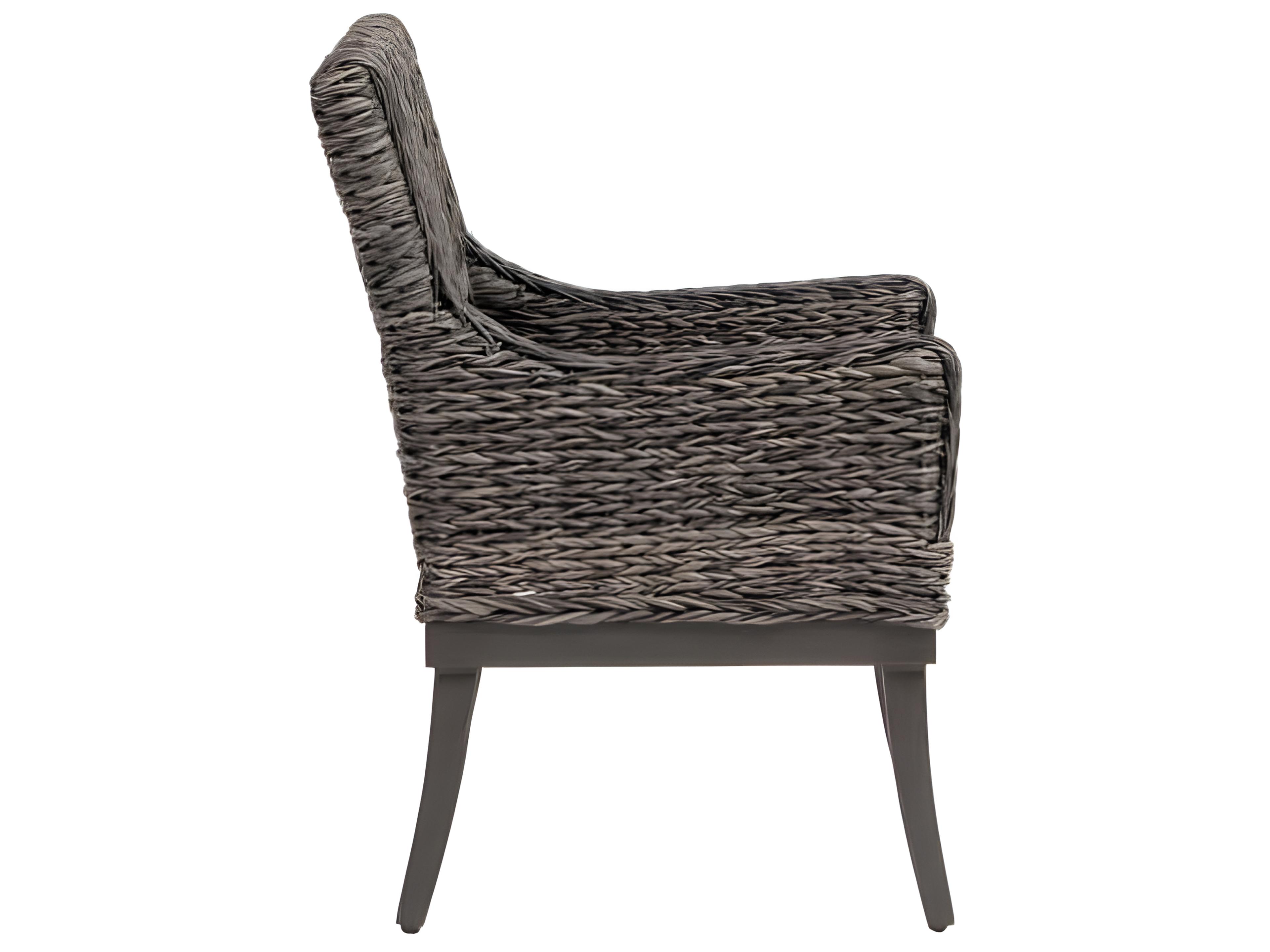 Ratana Boston Silver Ash Grey Aluminum Cushion Dining Chair