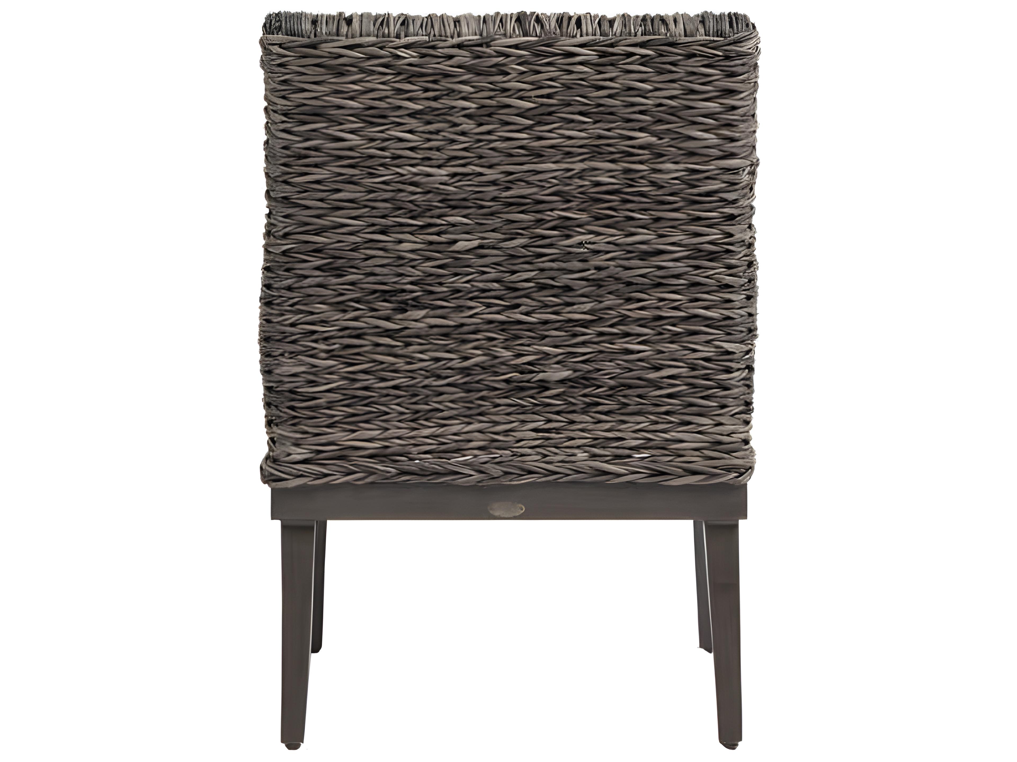 Ratana Boston Silver Ash Grey Aluminum Cushion Dining Chair