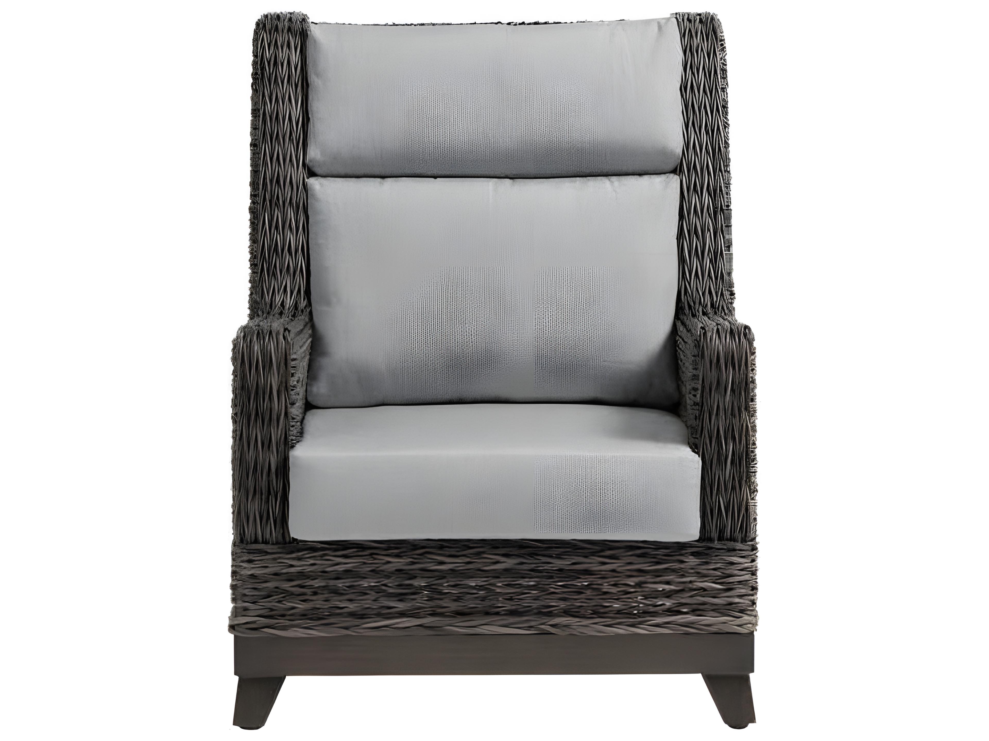 Ratana Boston Silver Ash Grey Aluminum Cushion Lounge Chair