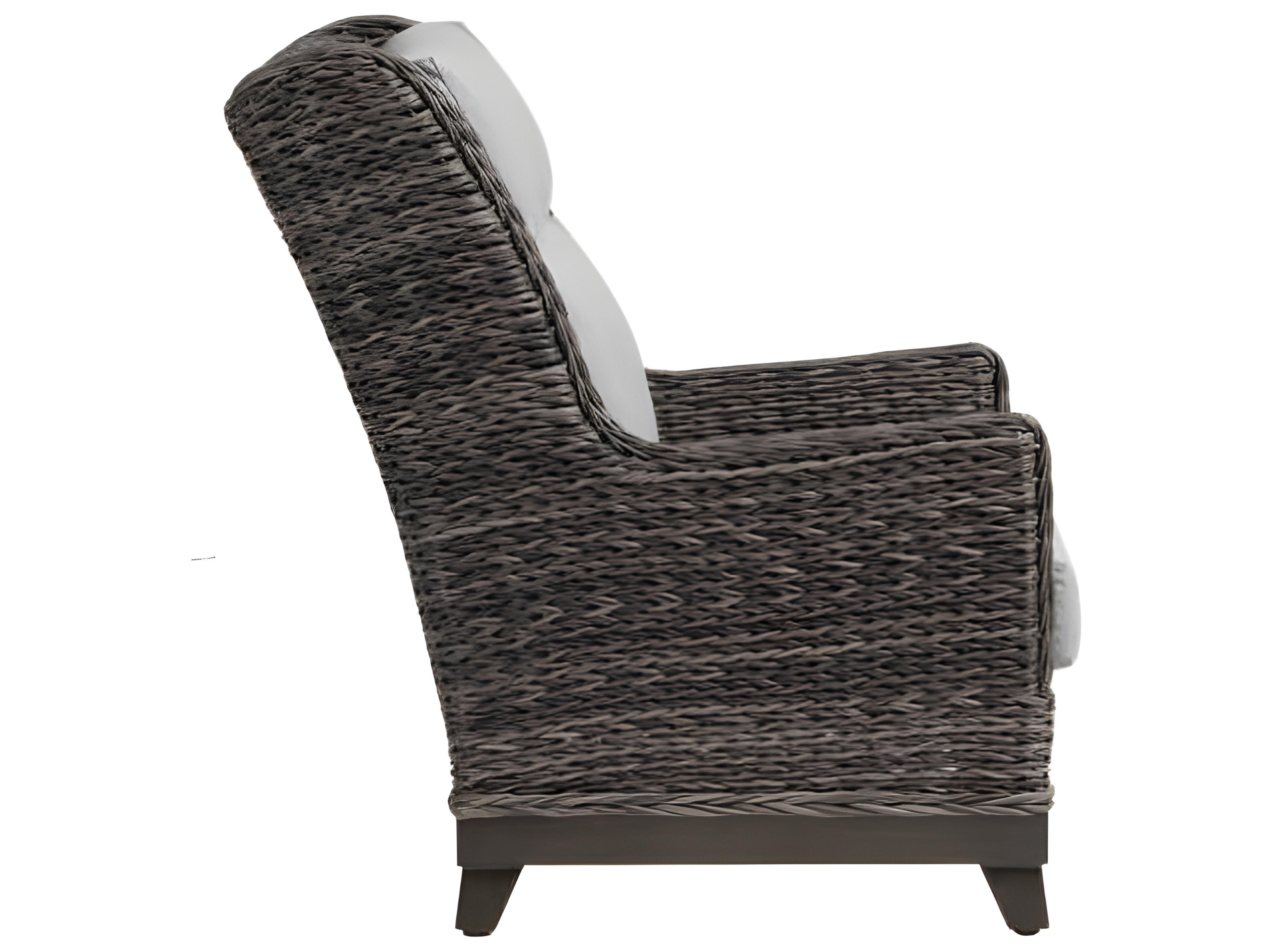 Ratana Boston Silver Ash Grey Aluminum Cushion Lounge Chair