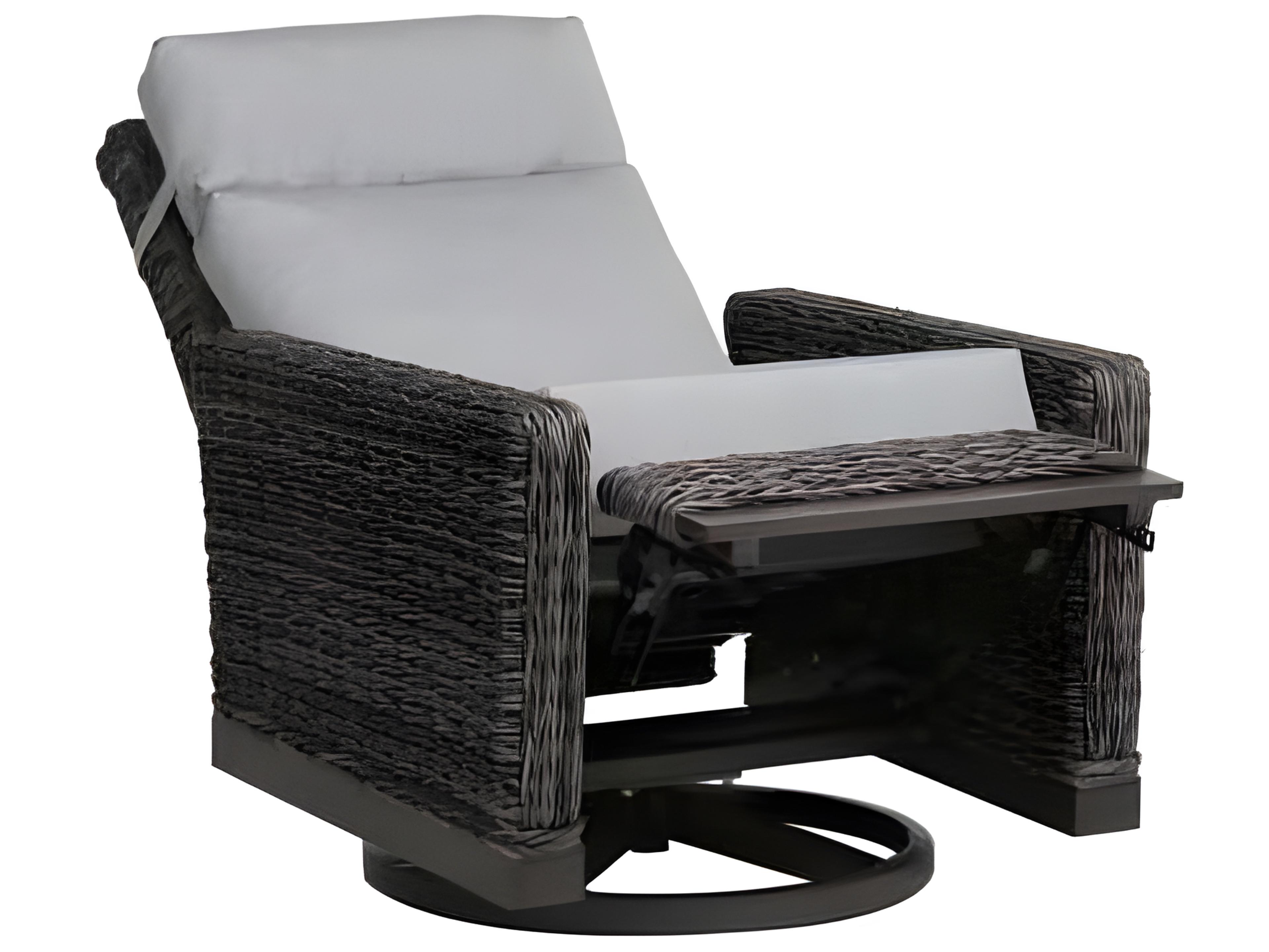 Ratana Boston Silver Ash Grey Aluminum Cushion Lounge Chair